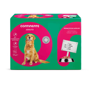 Comida Húmida para Cão Adulto Mistura Carne e Legumes Saquetas Pack Poupança Continente