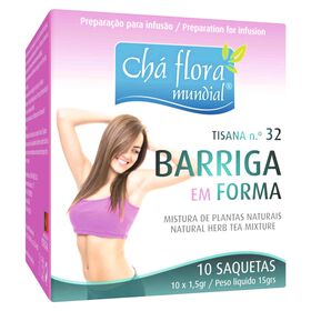 Infus&atilde;o Barriga em Forma Saquetas Flora Mundial