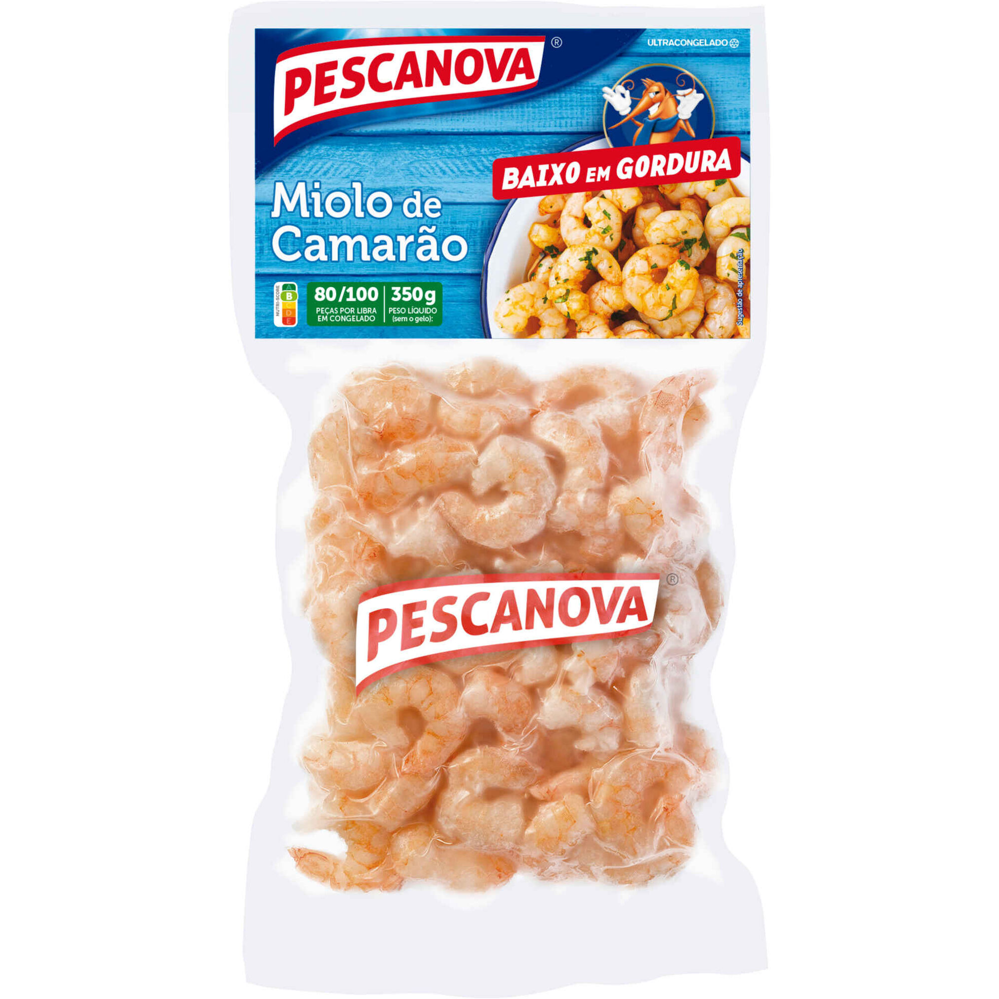 Miolo de Camar&atilde;o 80/100 Ultracongelado