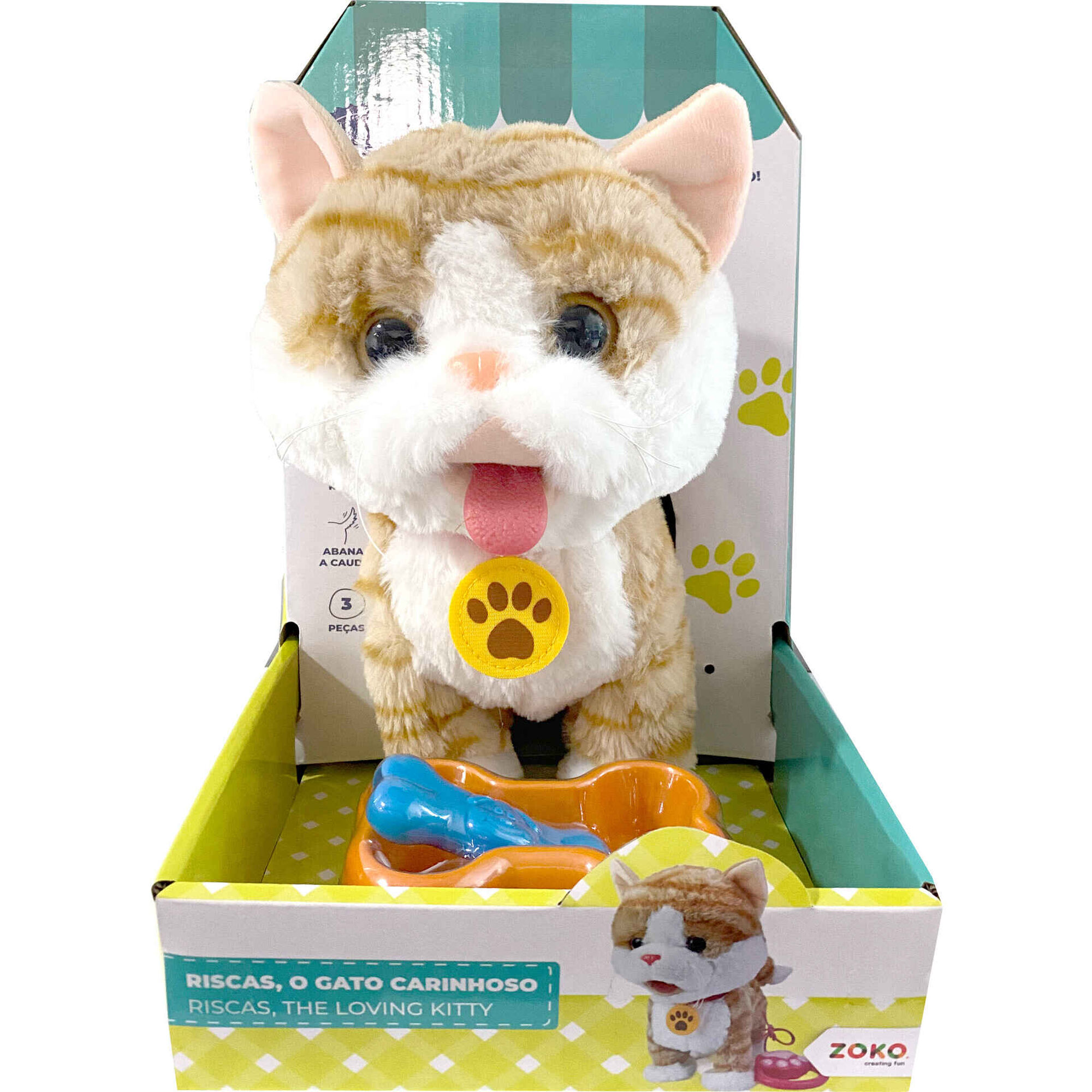 Zoko Faz de Conta - Peluche Gato Carinhoso (v&aacute;rios modelos)