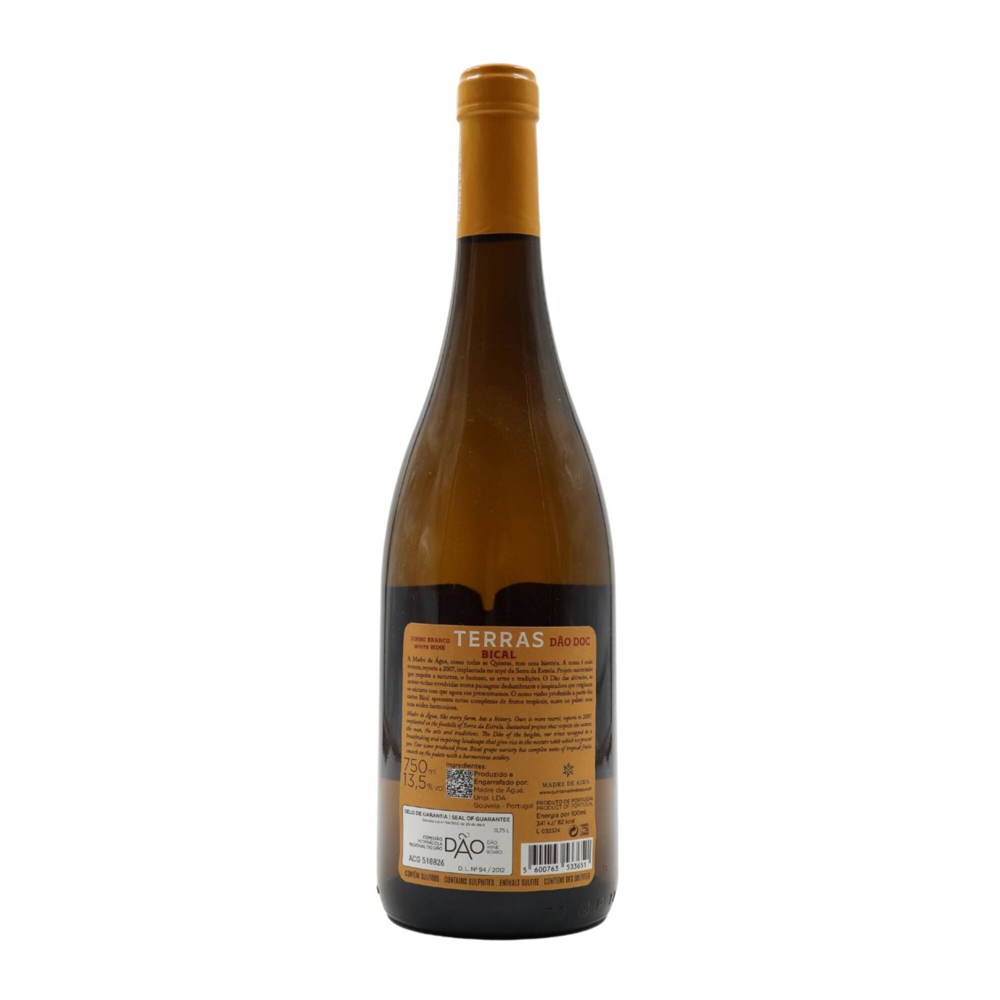 Terras Madre De &Aacute;gua Bical D&atilde;o Vinho Branco