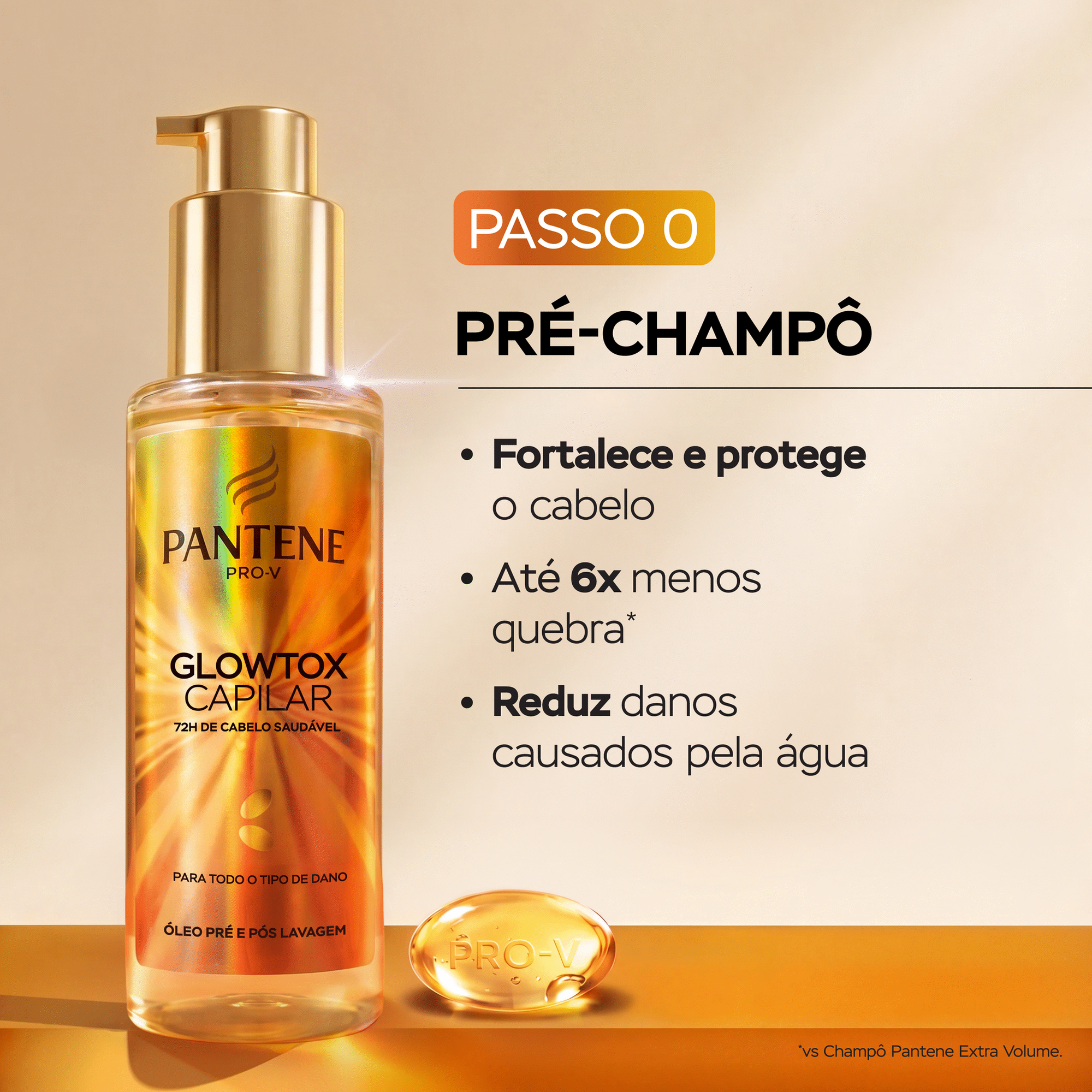 &Oacute;leo Cabelo Detox Glowtox Pantene