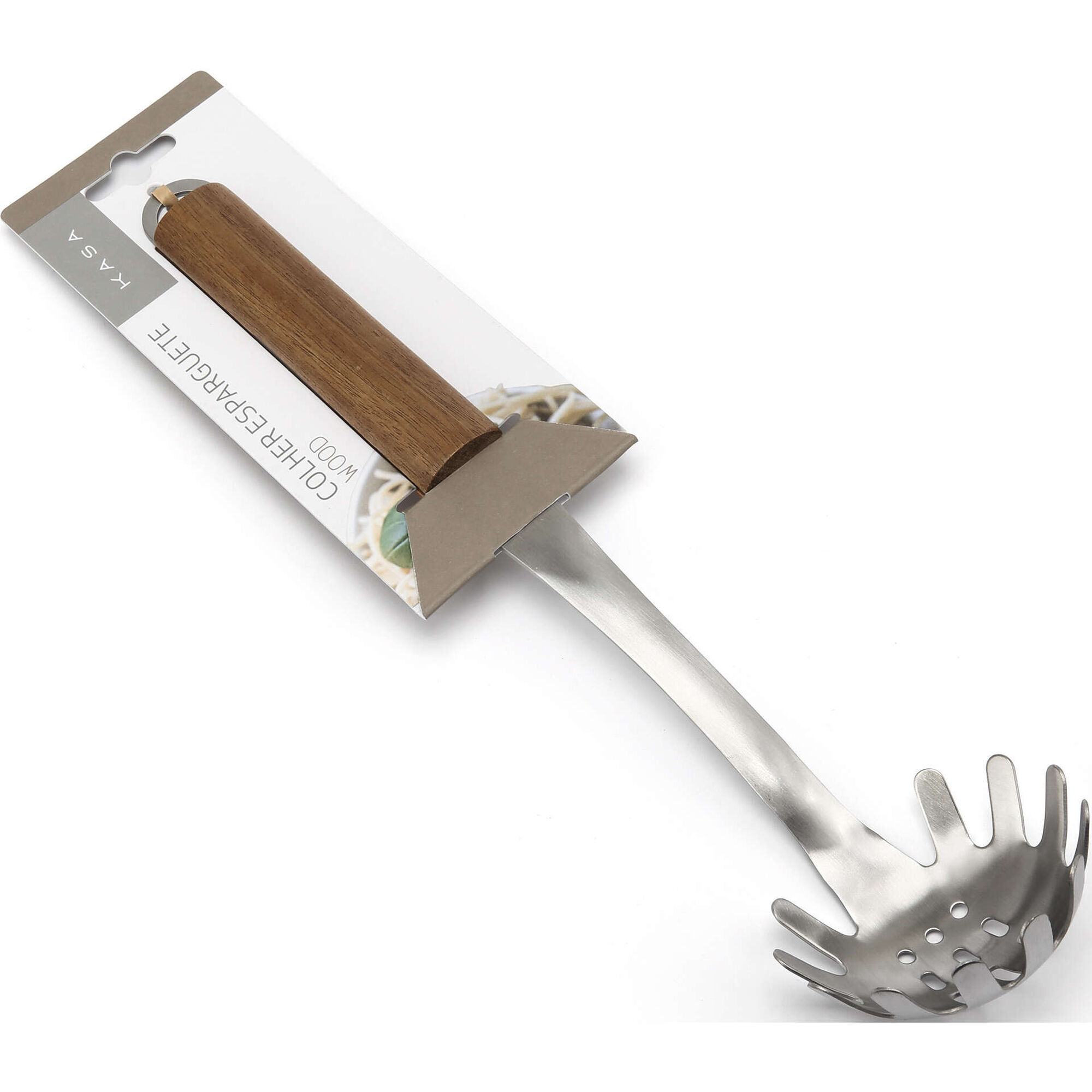 Colher Esparguete com Cabo de Madeira