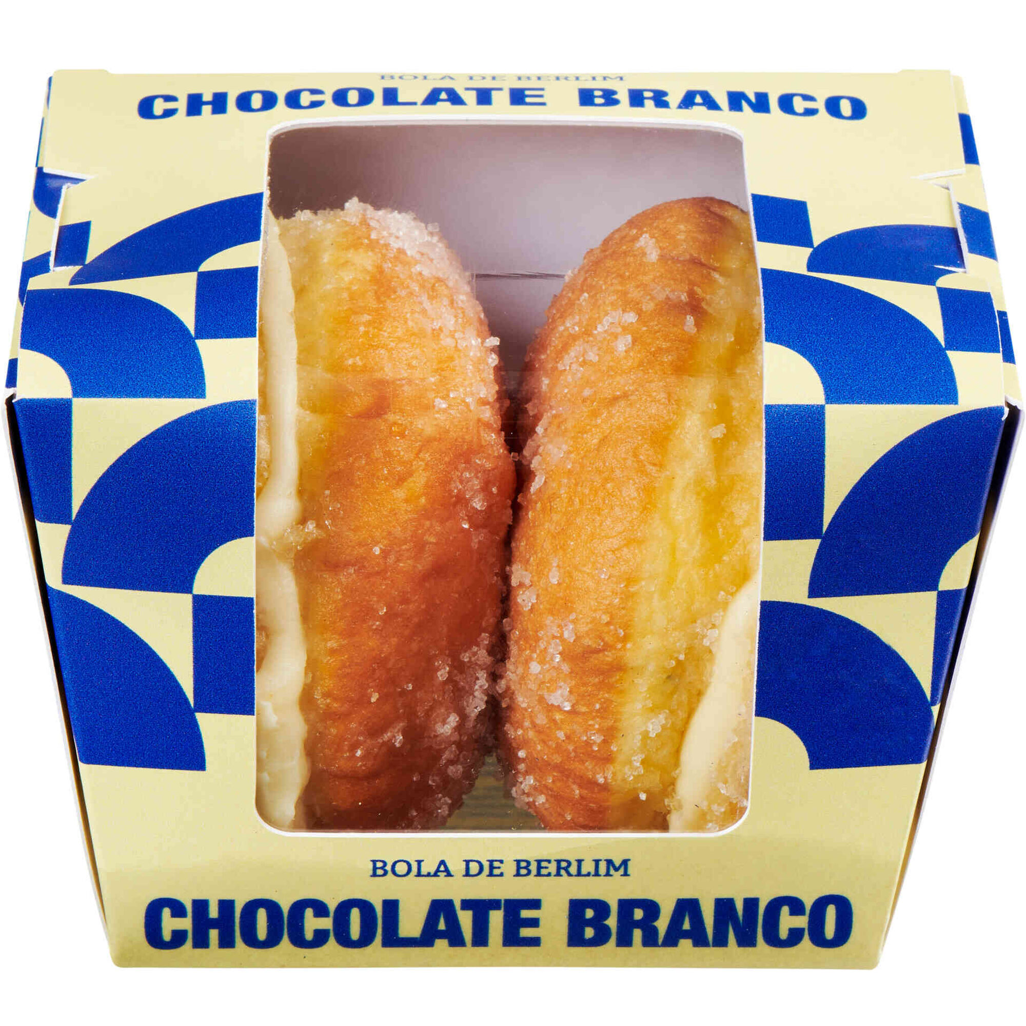 Bola de Berlim Chocolate Branco Milkybar