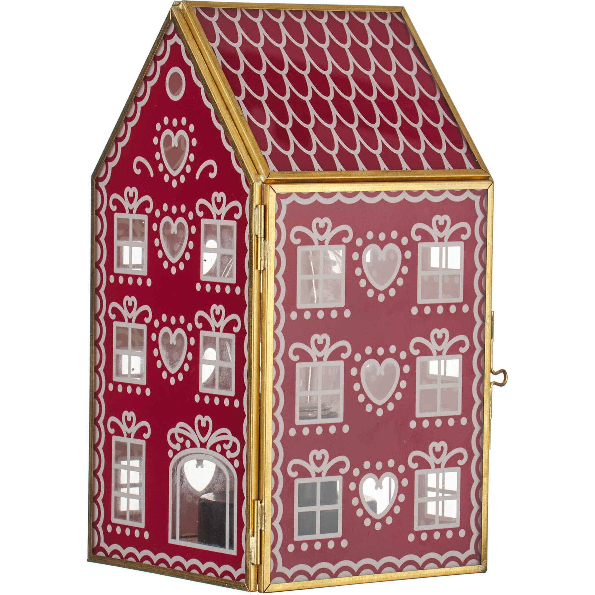 Casa Vidro 19cm com Luz