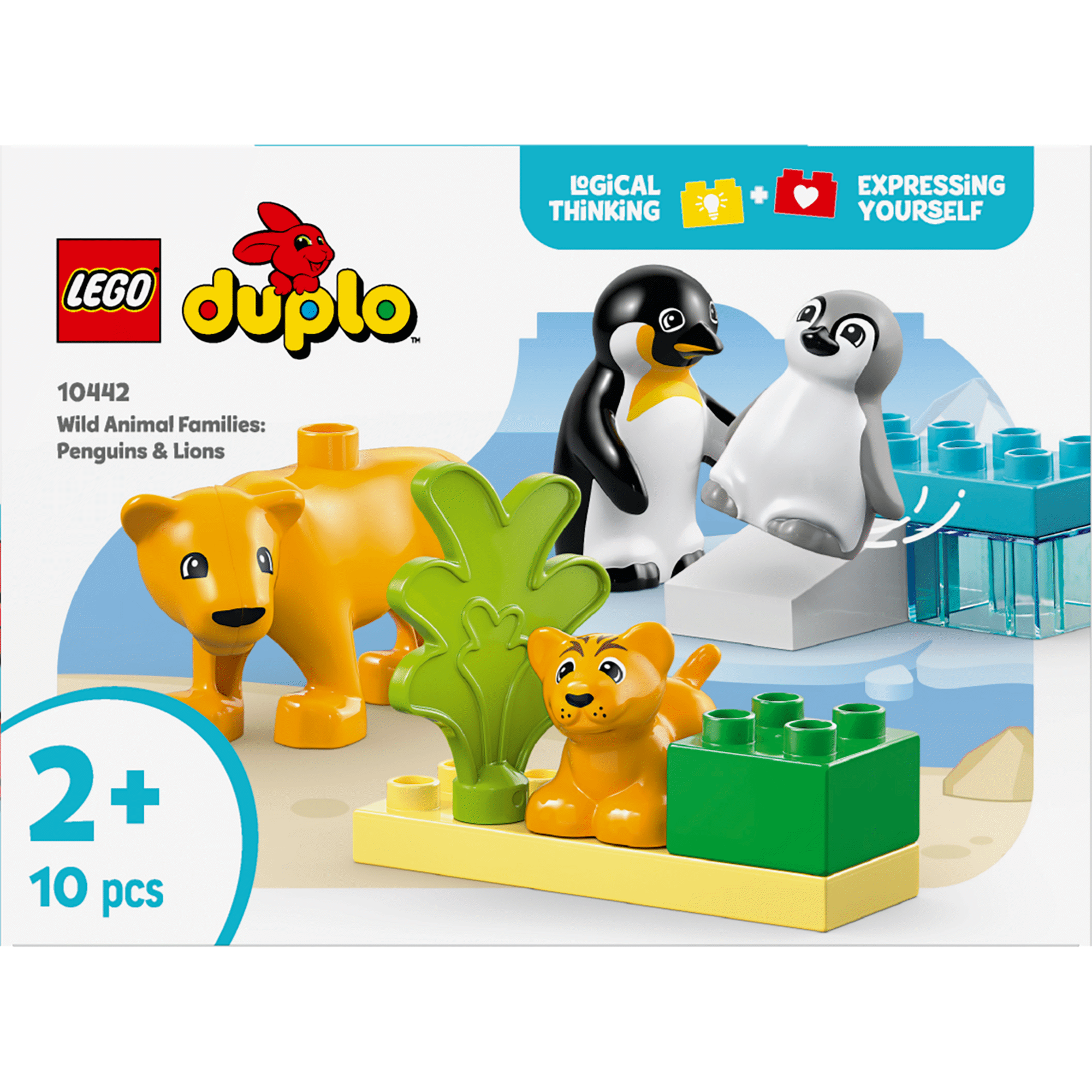 LEGO Duplo - Fam&iacute;lias de Animais Selvagens: Pinguins e Le&otilde;es - 10442