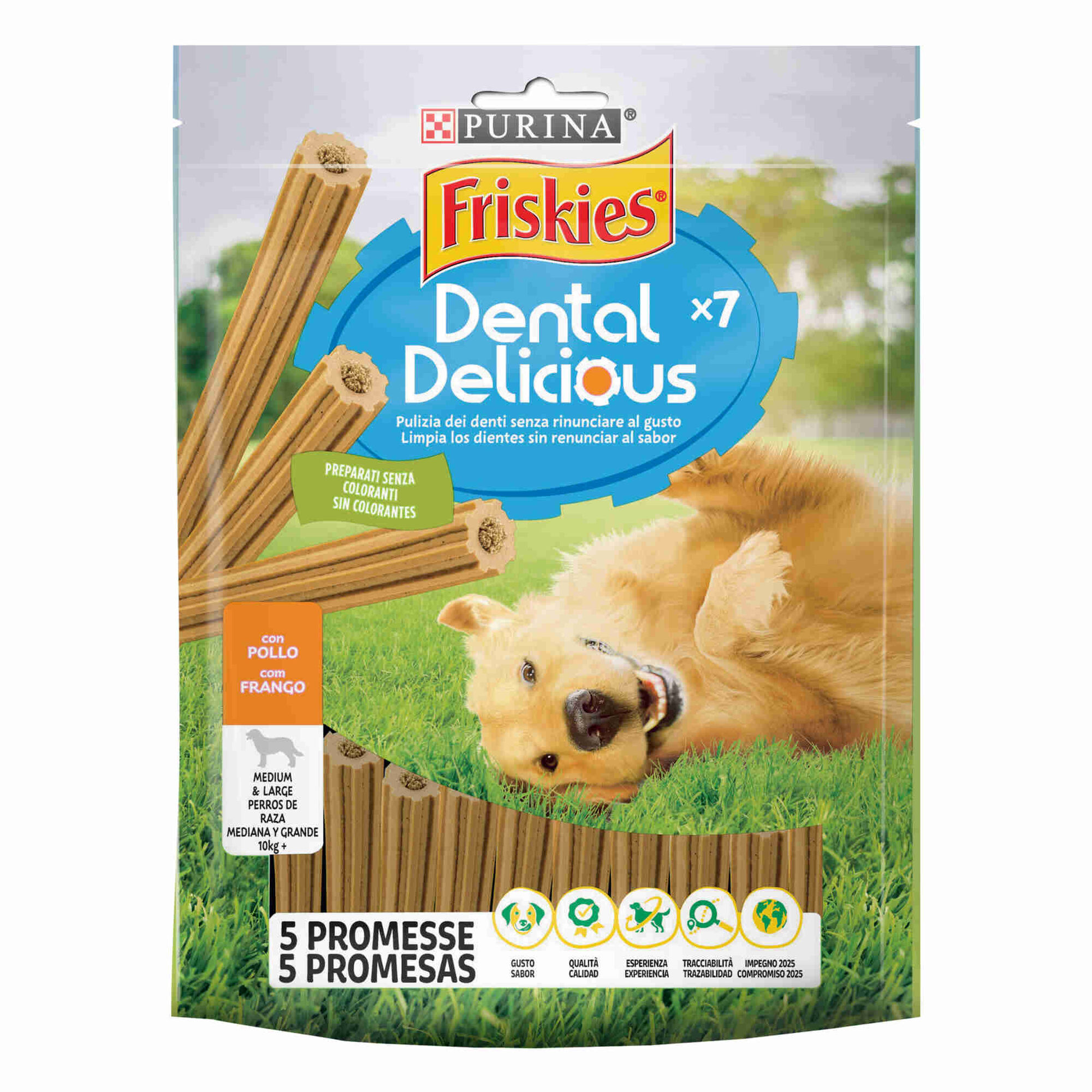Snack para Cão Adulto Mini Dental Delicious Frango