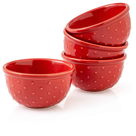 Conjunto 4 Ramequins 10,5cm Vermelho Kasa