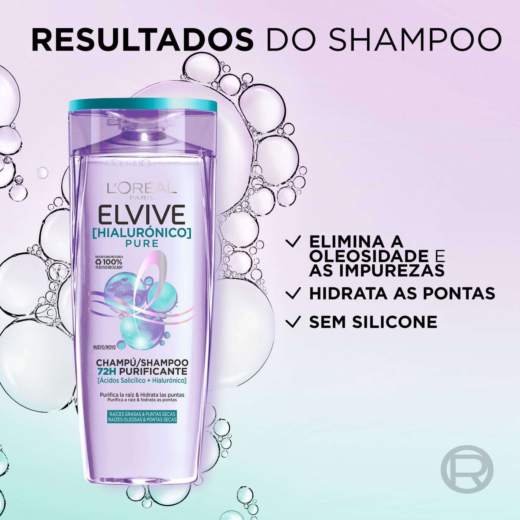 Champô Elvive Hidra Hialurónico Pure