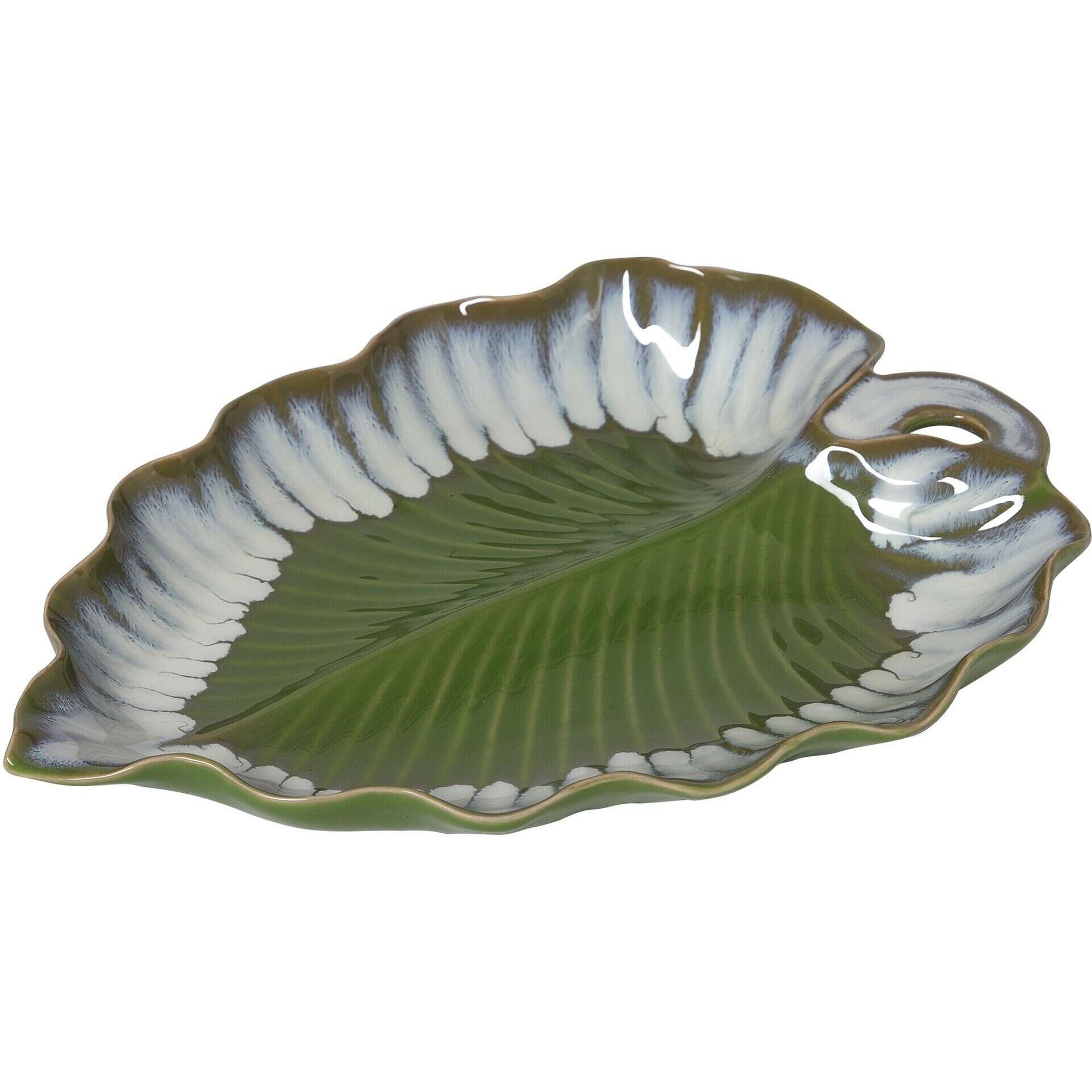 Prato Folha 26cm Verde Kasa