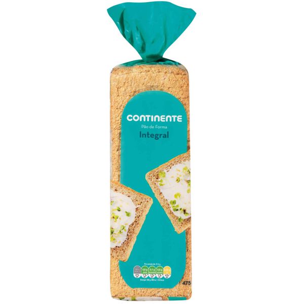 Pão de Forma Integral com Côdea Continente