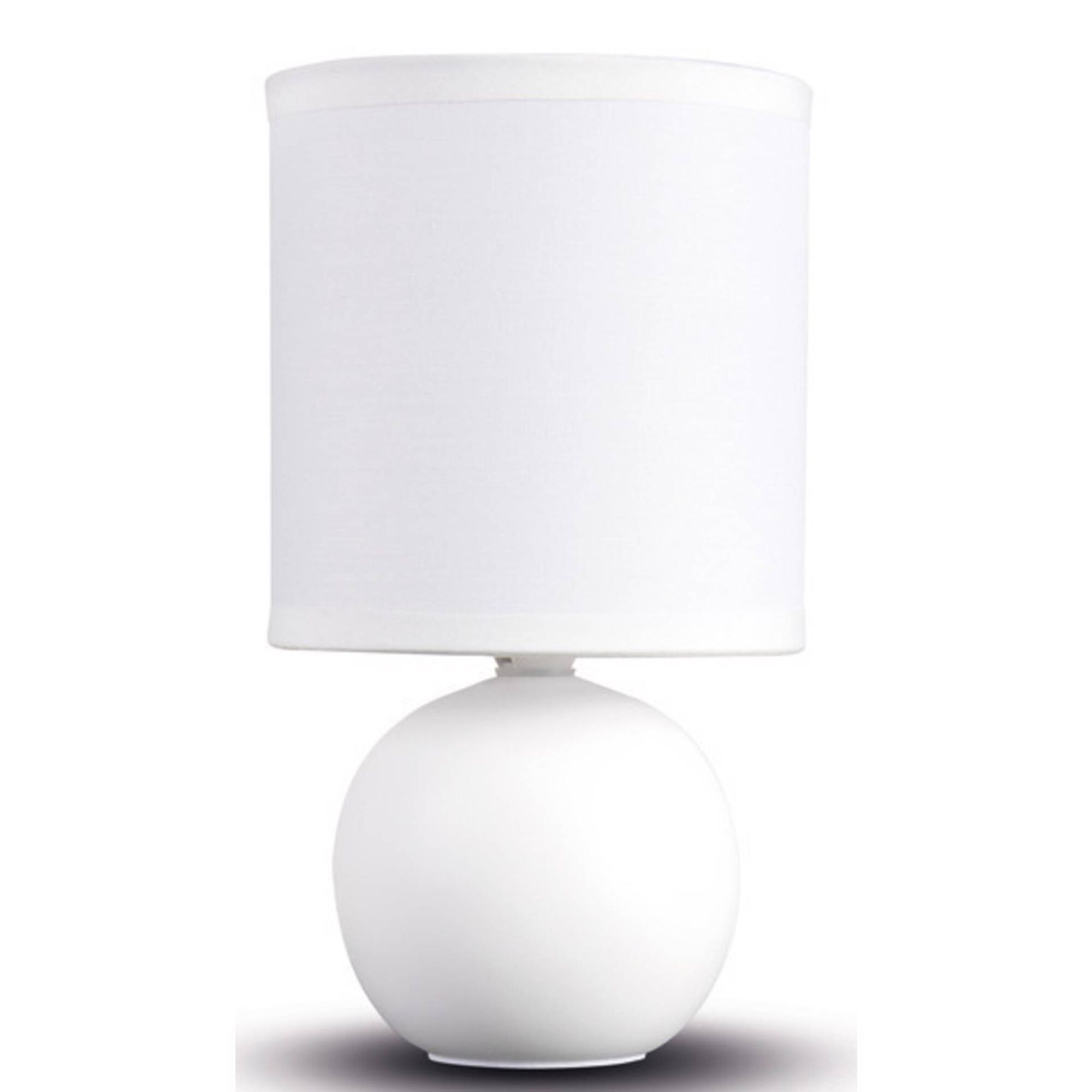 Candeeiro de Mesa Redondo Branco Strindberg