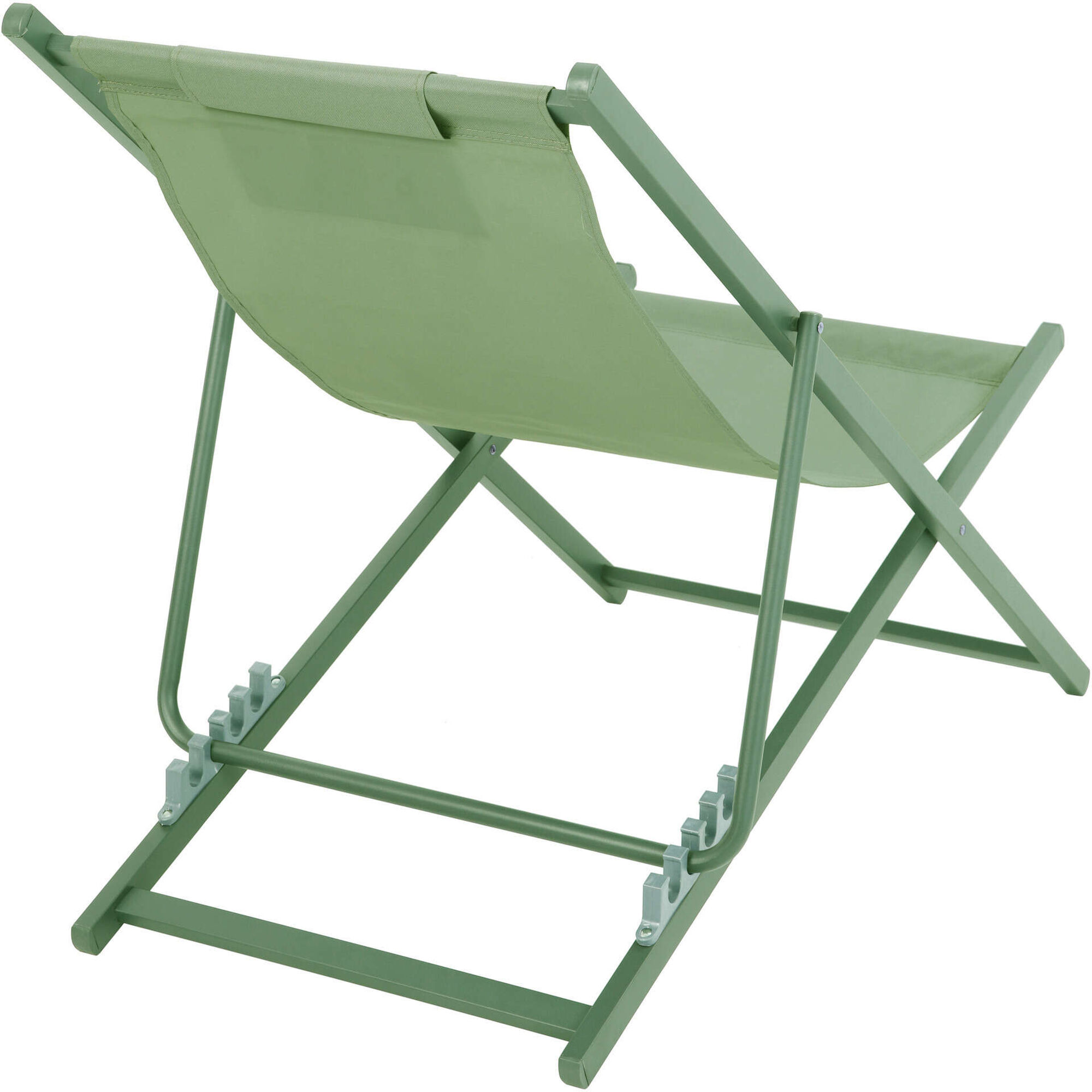 Cadeira Metal Relax com Almofada Verde Kasa