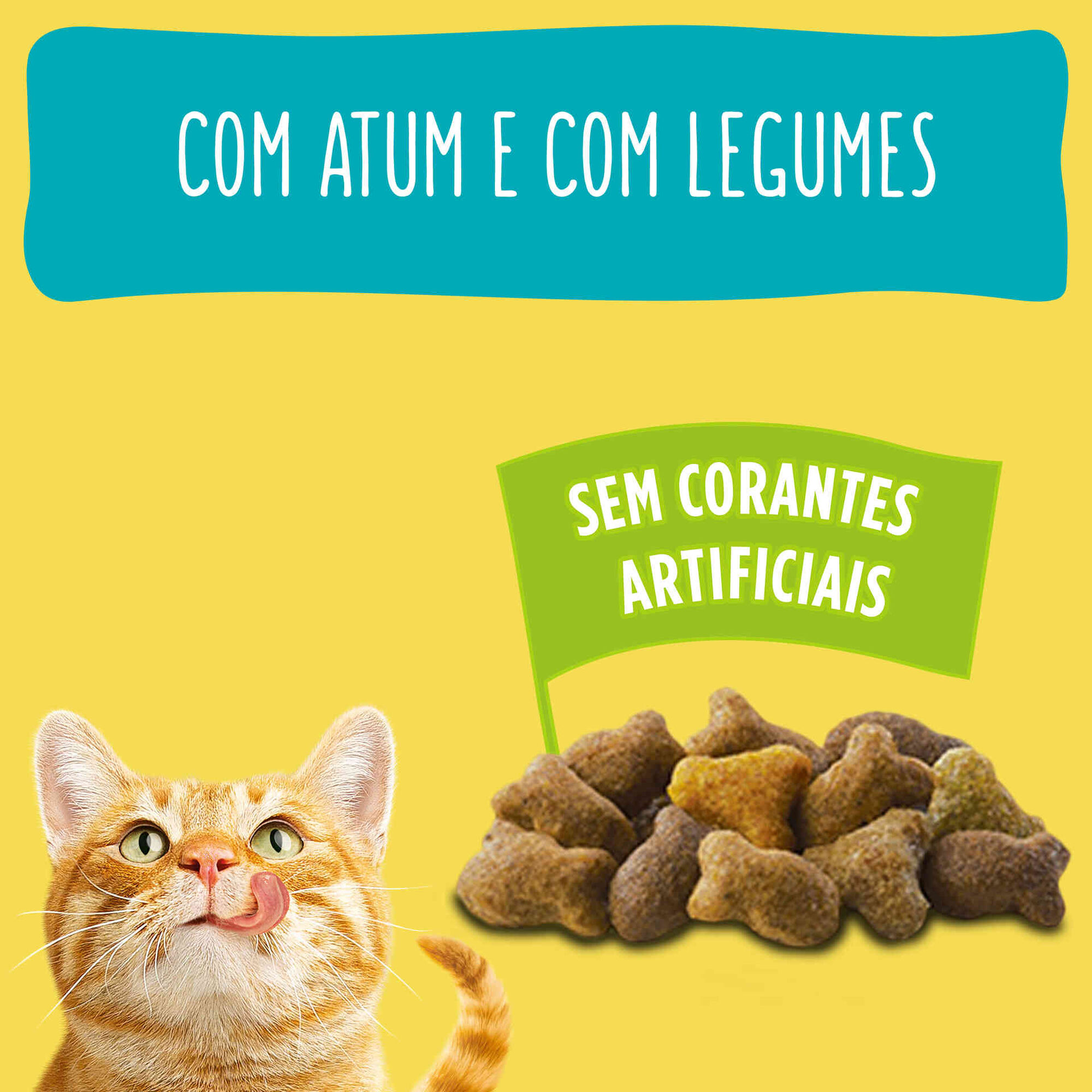 Ra&ccedil;&atilde;o para Gato Adulto Peixe e Legumes Purina Friskies