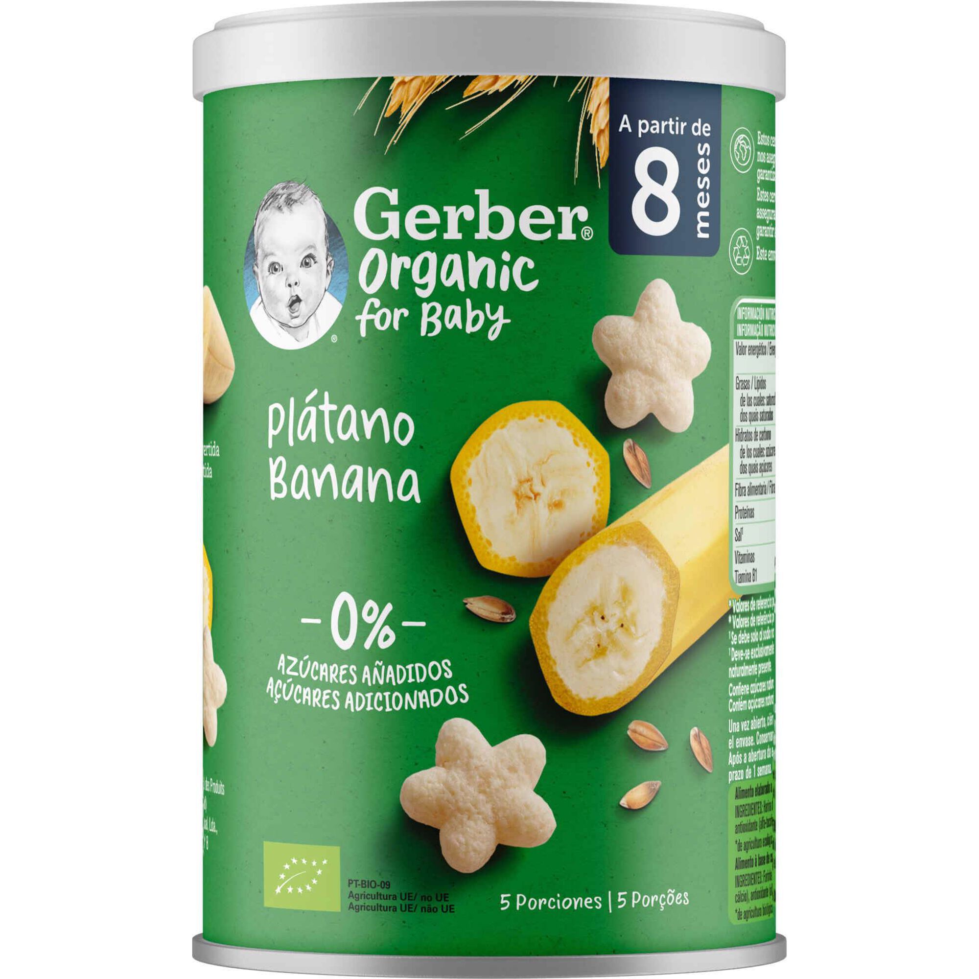Snack para Beb&eacute; Cereais com Banana +8M Gerber