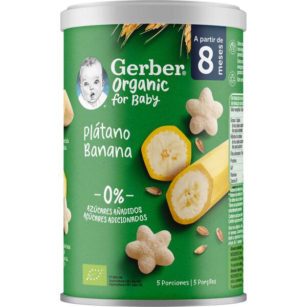 Snack para Bebé Cereais com Banana +8M Gerber
