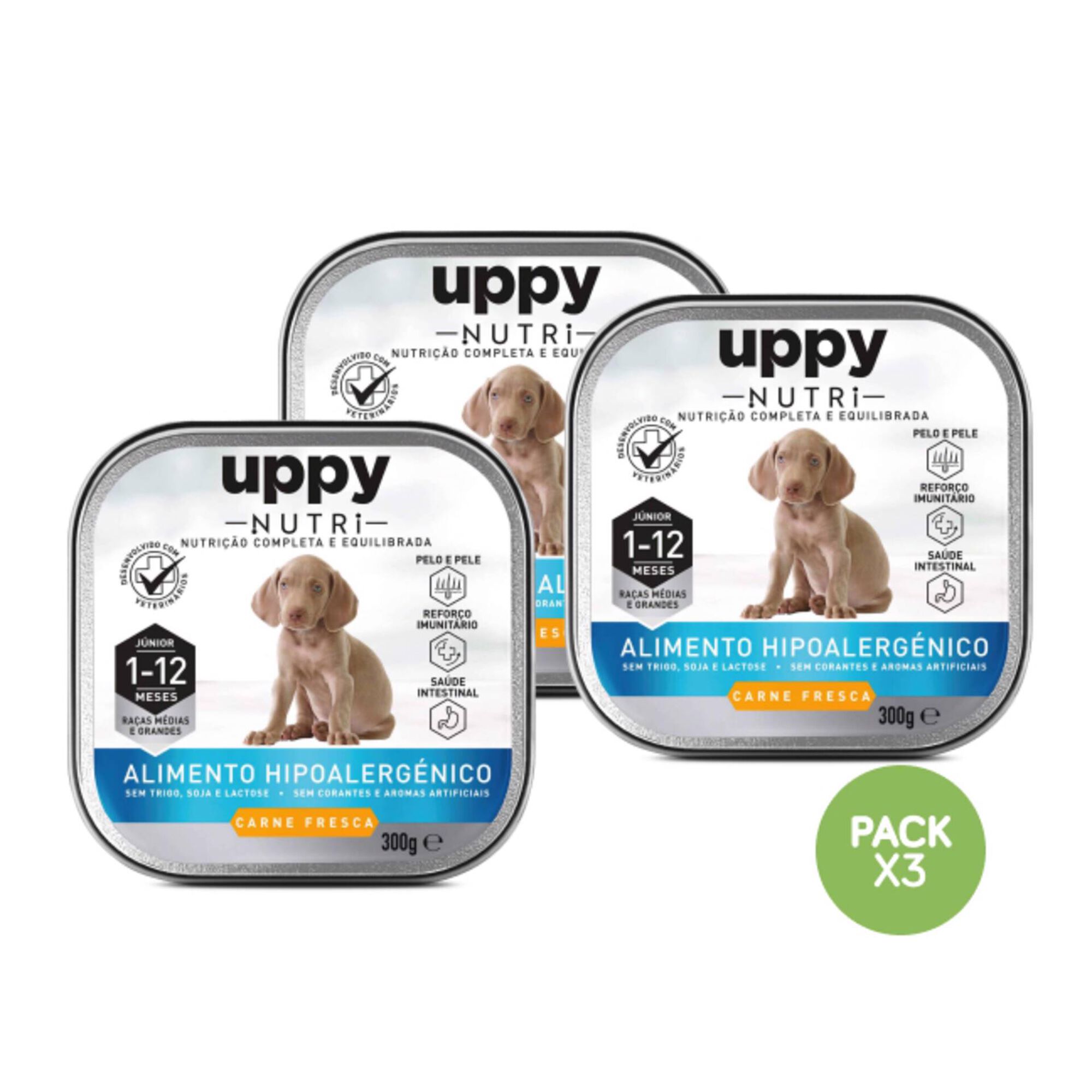 Comida Húmida para Cão Júnior Raças Médias e Maxi Frango Terrina