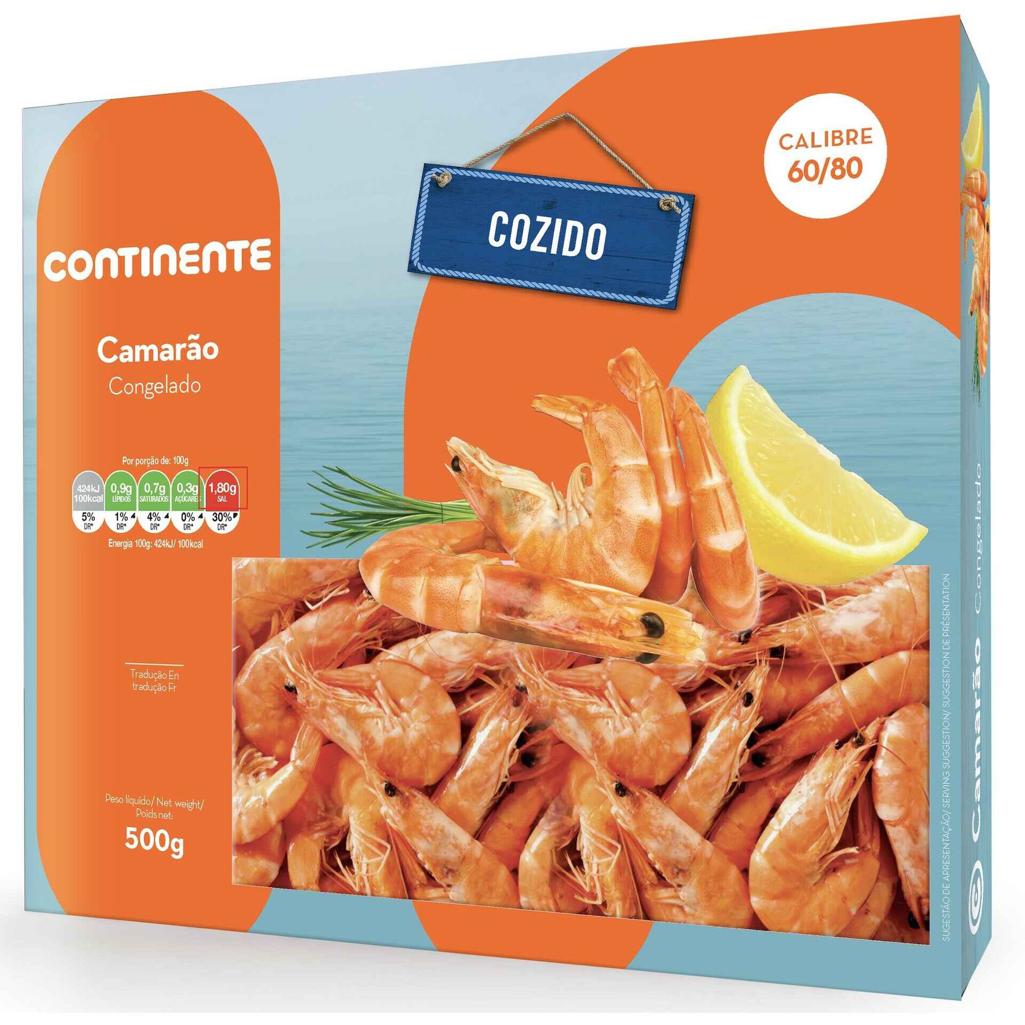 Camarão 60/80 Cozido Congelado Camarão 60/80 Cozido Congelado