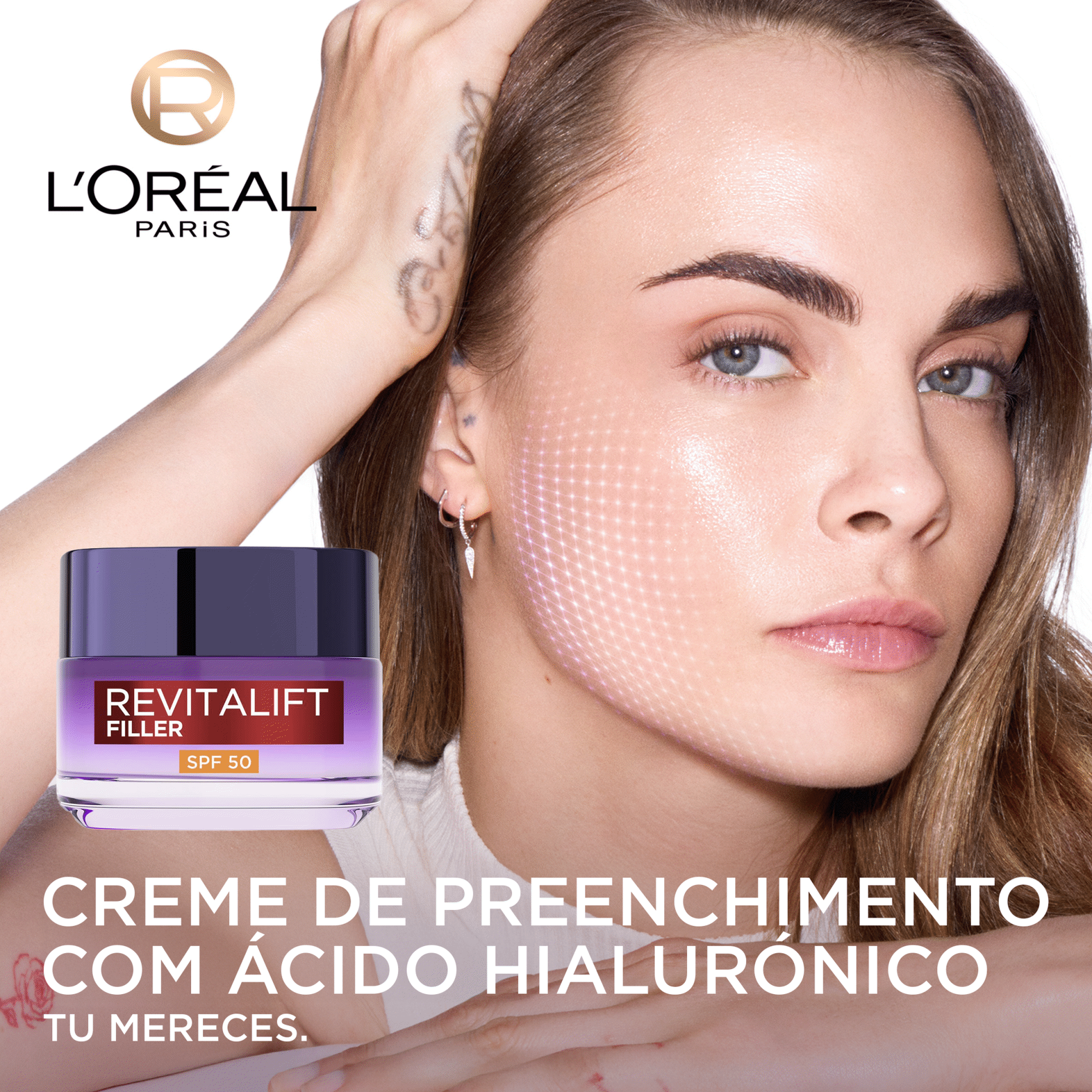 Creme de Rosto Dia Revitalift Filler FPS 50 L'Or&eacute;al Paris