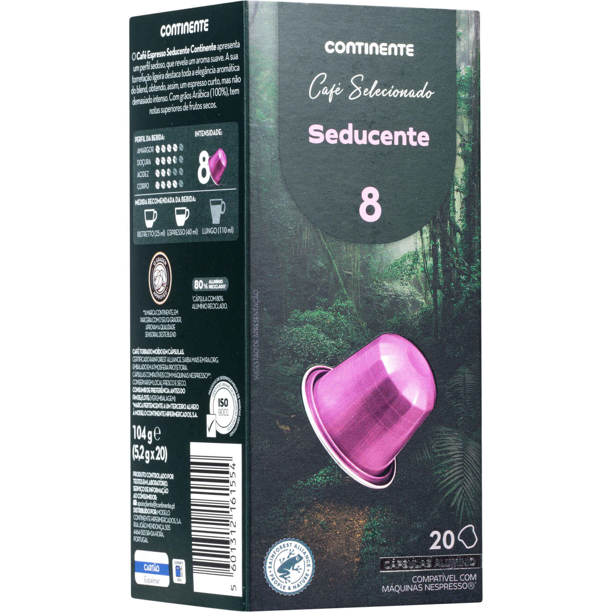 C&aacute;psulas de Caf&eacute; Seducente Int 8 Continente