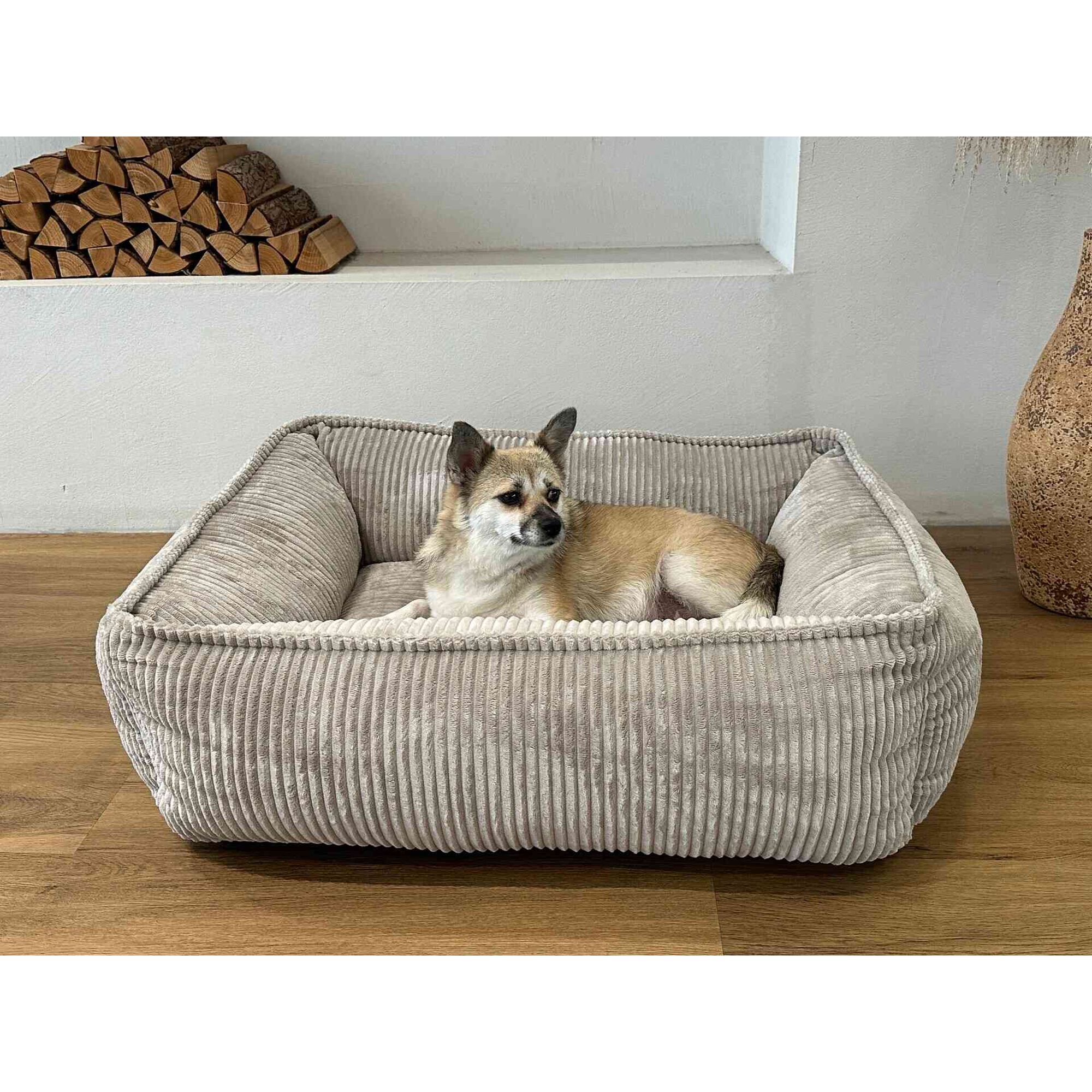 Cama Velvet Castanho 78cm Lupi Linx