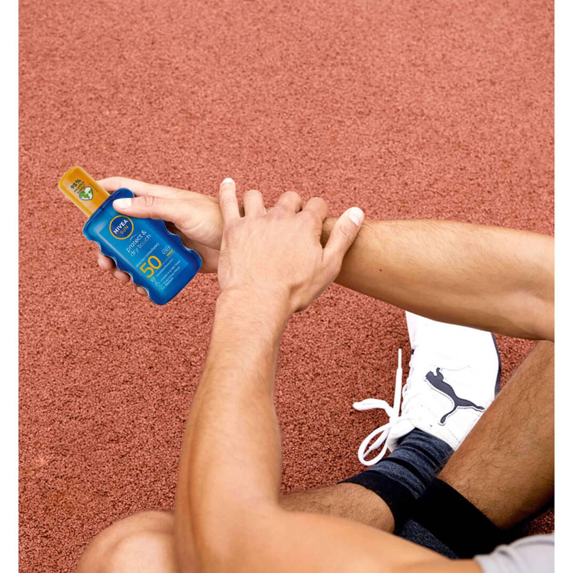 Protetor Solar Spray &Oacute;leo Protect & Dry Touch FPS 50 Nivea Sun