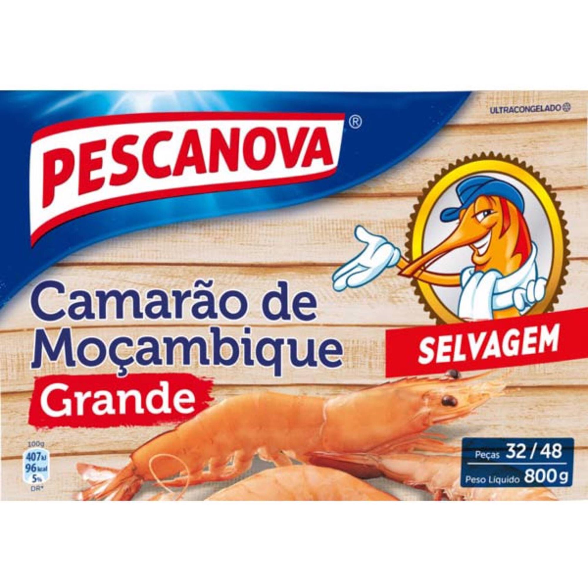 Camarão de Moçambique 32/48 Ultracongelado Camarão de Moçambique 32/48 Ultracongelado