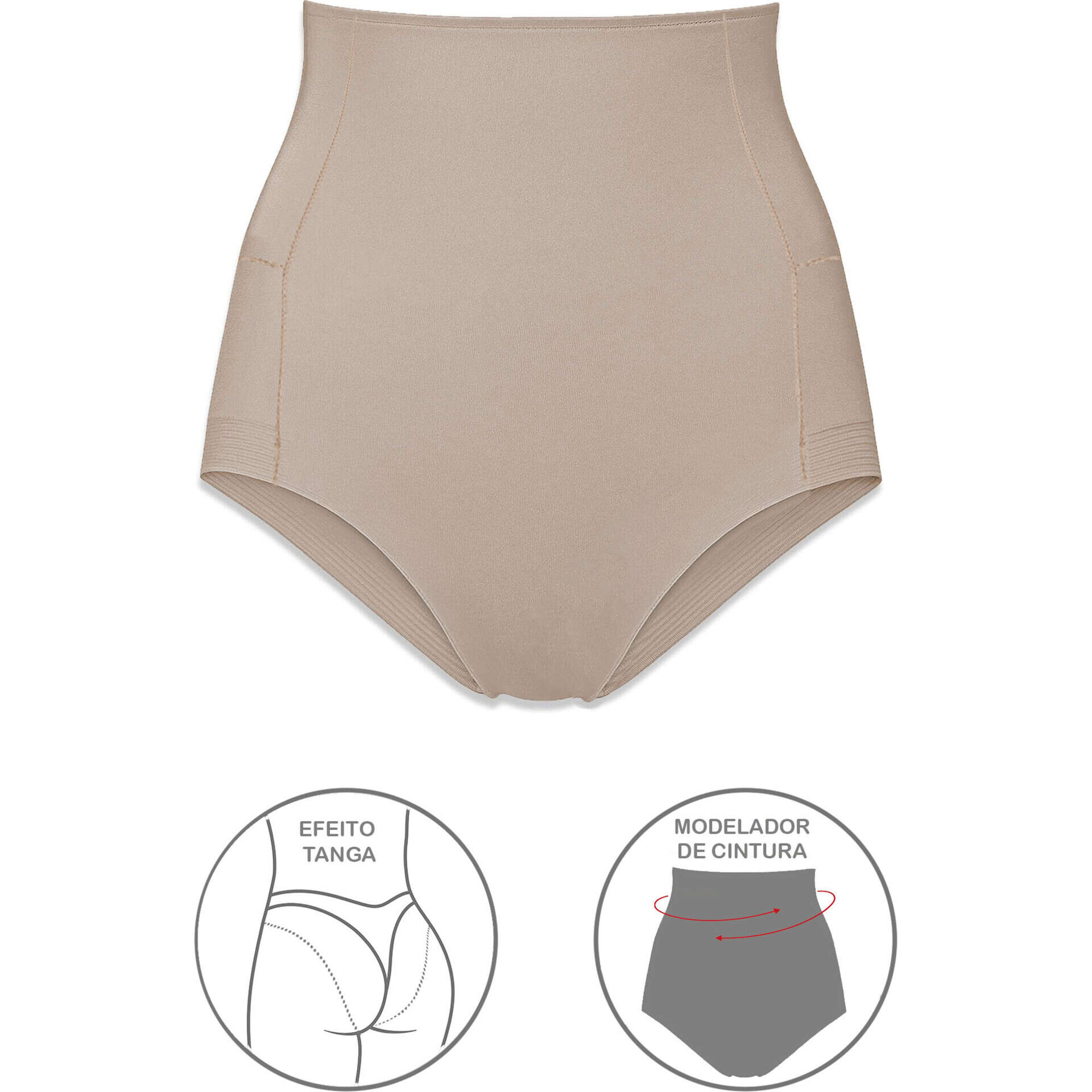 Cuecas Mulher Bege Shaping Selene