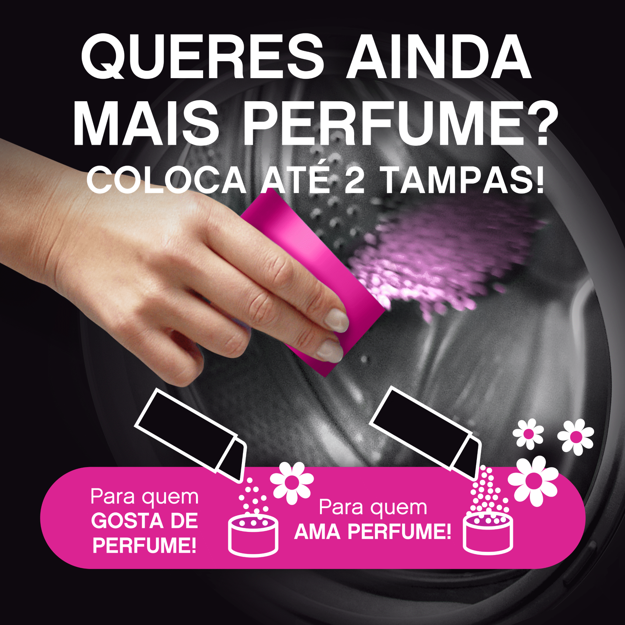 Intensificador Perfume P&eacute;rolas Unstoppables Floral Lenor