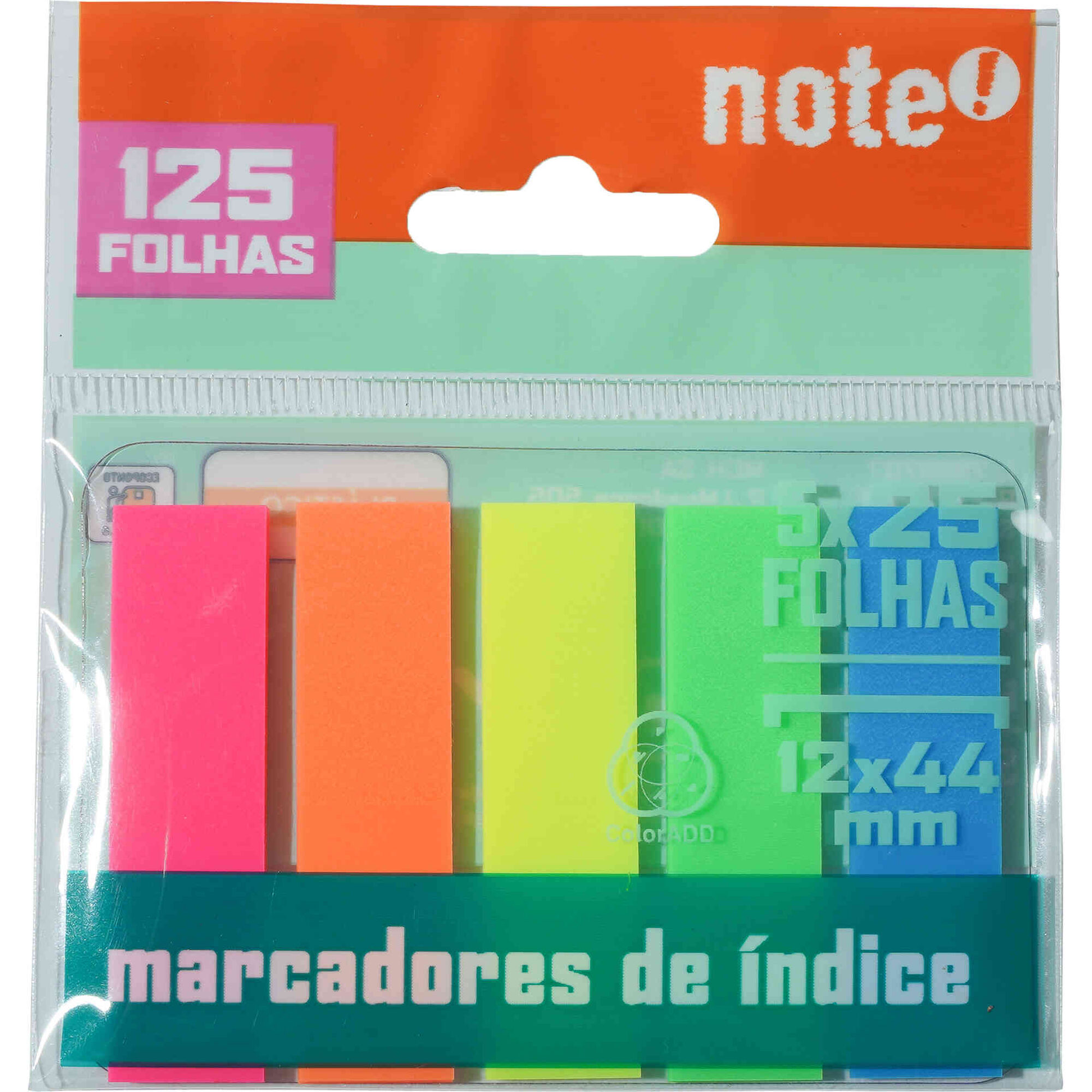 Sinalizadores 5x25 Folhas Multicor Note!