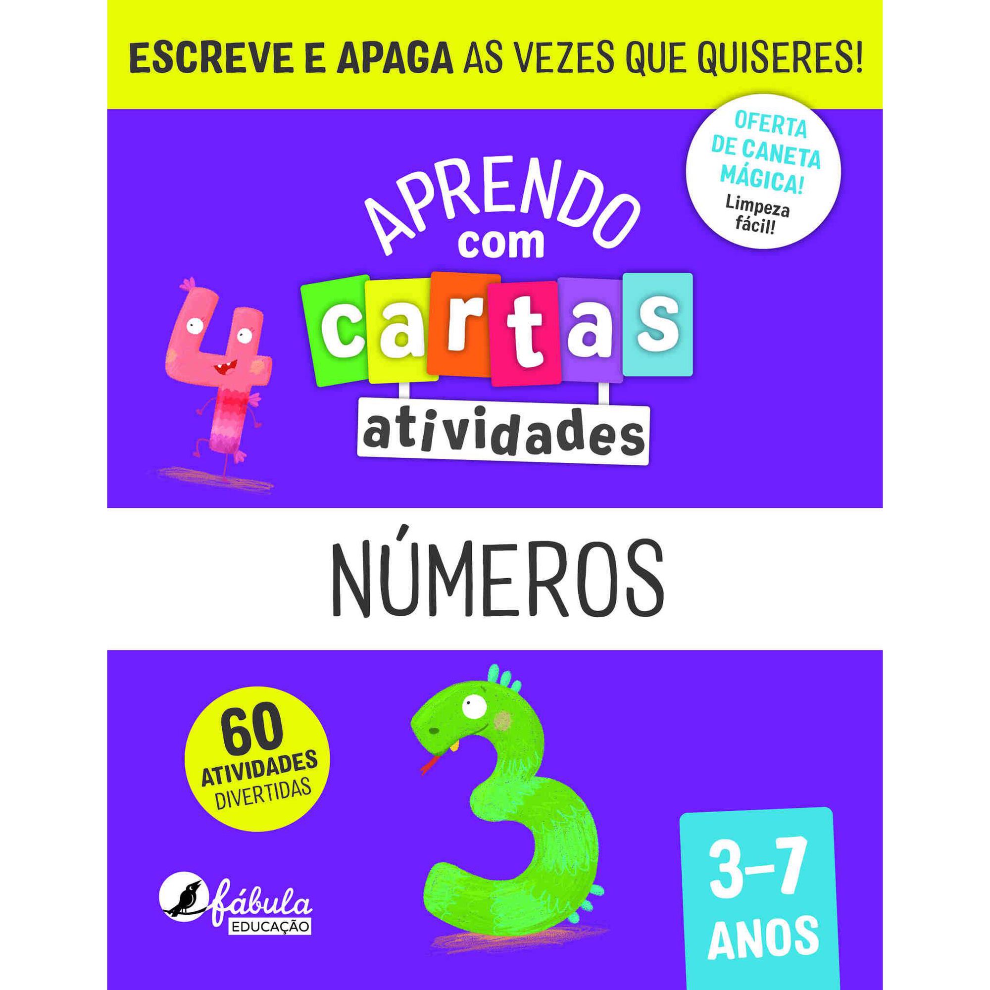 Aprendo com Cartas - Atividades: Números (3-7 Anos)