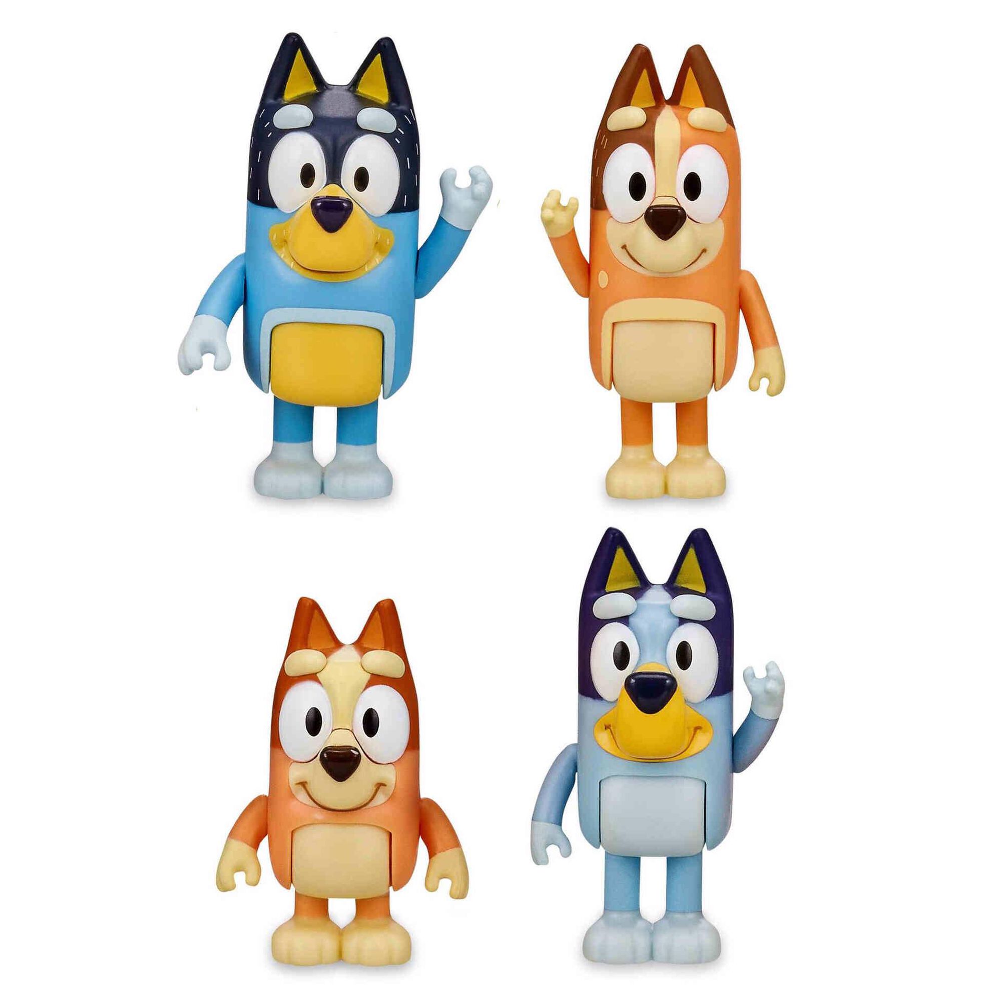 Bluey - Pack 4 Figuras (v&aacute;rios modelos)