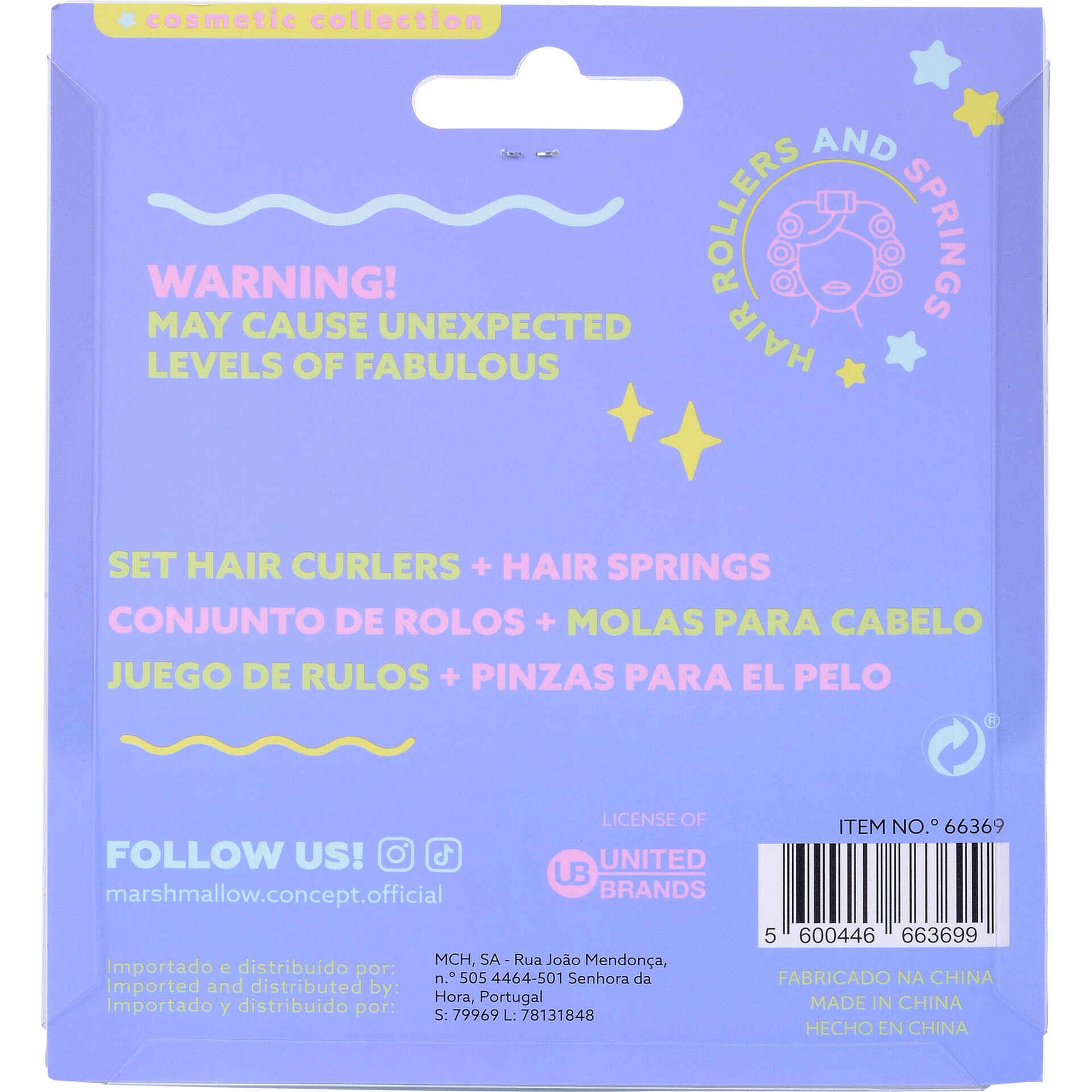Conjunto 2 Molas e 2 Rolos de Cabelo Kasa (v&aacute;rios modelos)