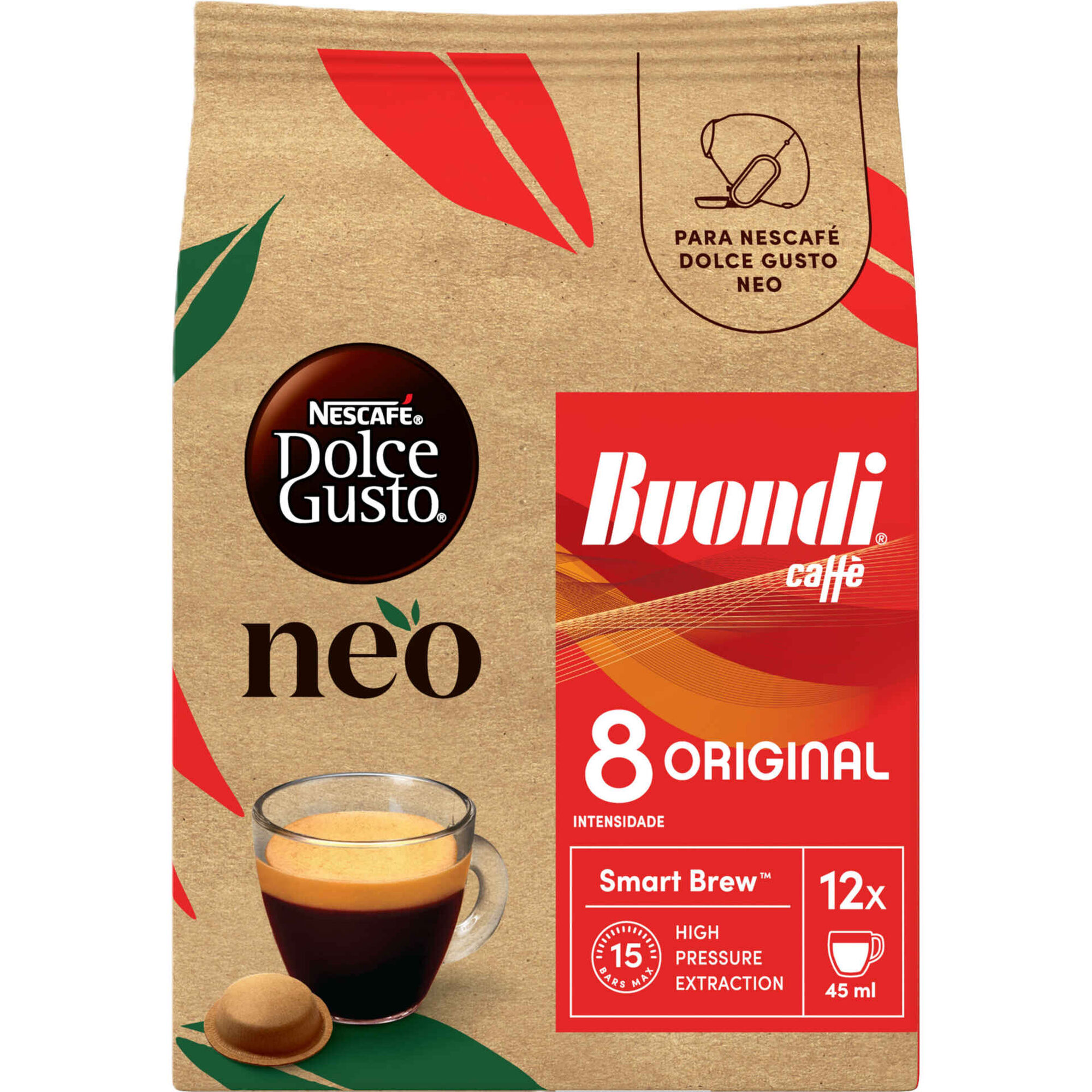C&aacute;psulas de Caf&eacute; Buondi Int 9 Nescaf&eacute; Dolce Gusto Neo