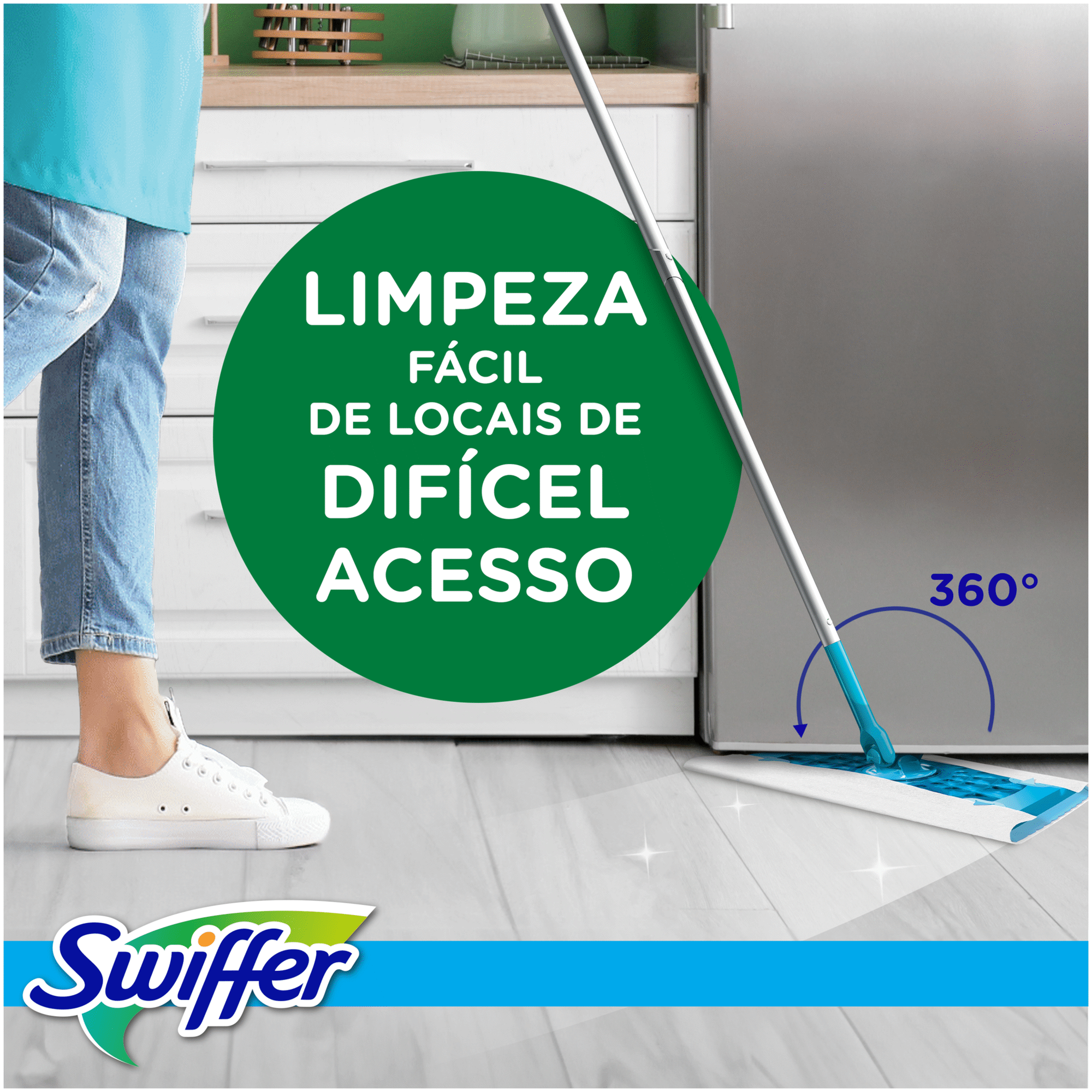 Mopa Sweeper Kit com 6 Recargas Húmidas