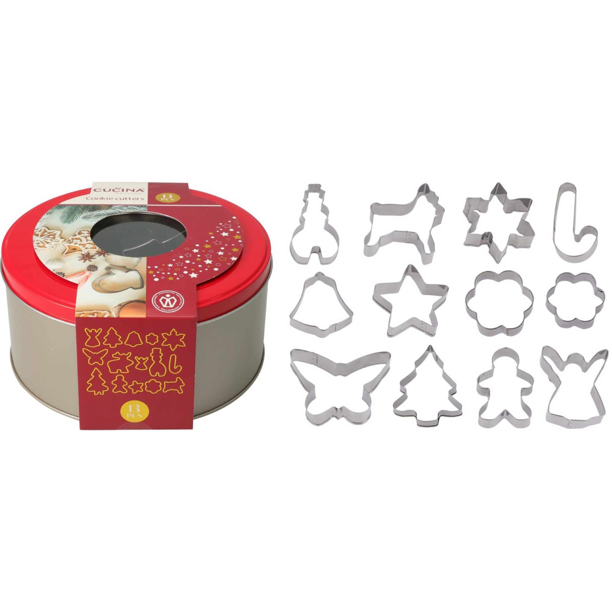 Conjunto 13 Moldes para Bolachas Natal