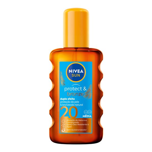 Protetor Solar Spray Protect & Bronze FPS 20 Nivea Sun