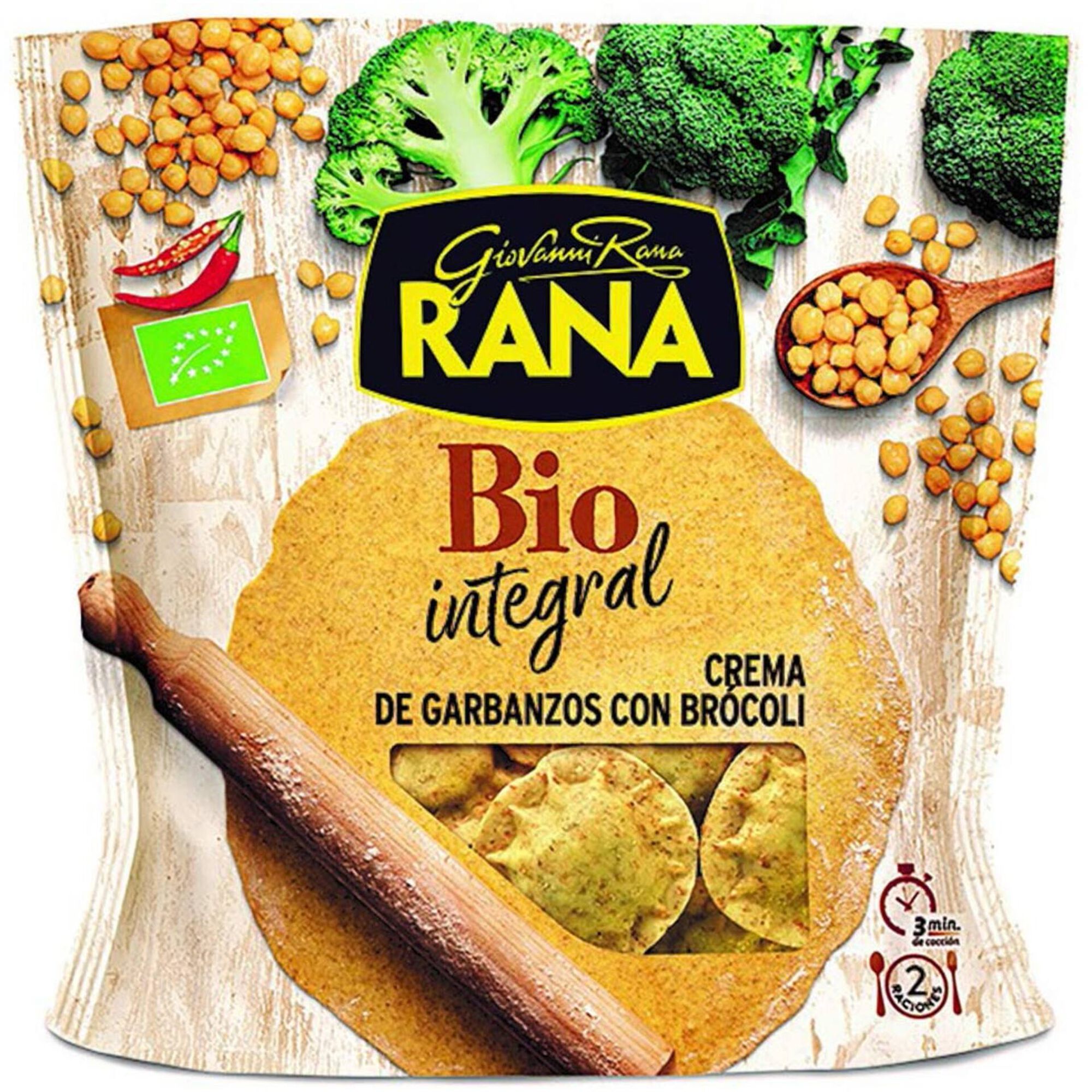 Raviolli Integral Grão de Bico e Brócolos Raviolli Integral Grão de Bico e Brócolos