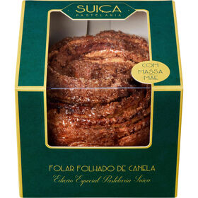 Folar Folhado de Canela Edi&ccedil;&atilde;o Especial Pastelaria Sui&ccedil;a