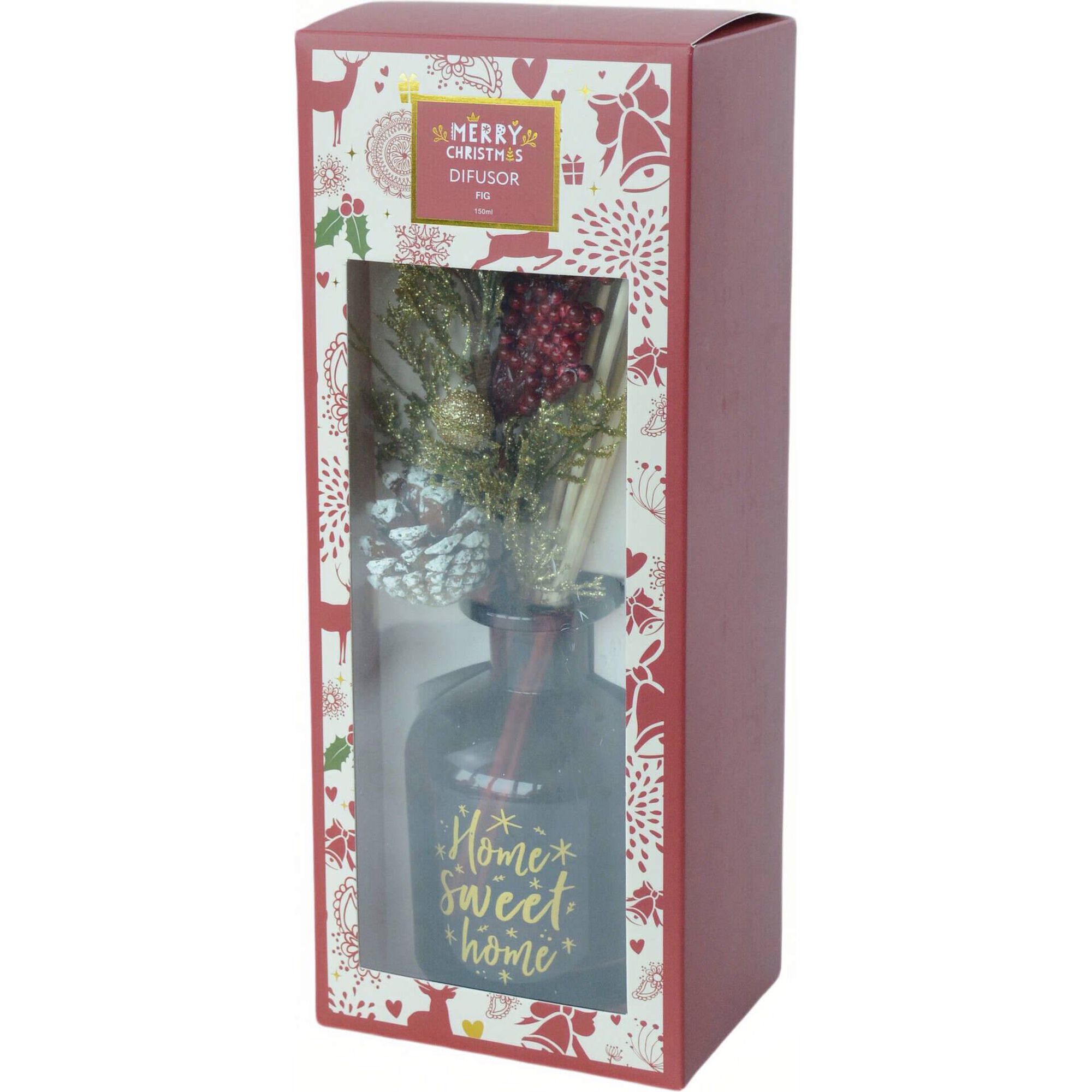 Difusor Vermelho 150ml com Azevinho