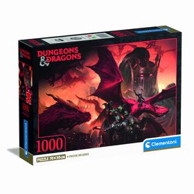Clementoni - Puzzle Dungeons & Dragons 1000 Pe&ccedil;as