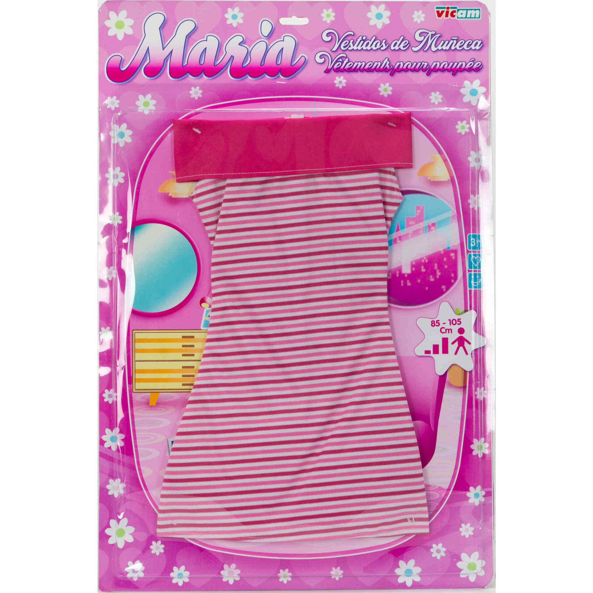 Vicam - Vestido de Boneca 85-105cm (v&aacute;rios modelos)