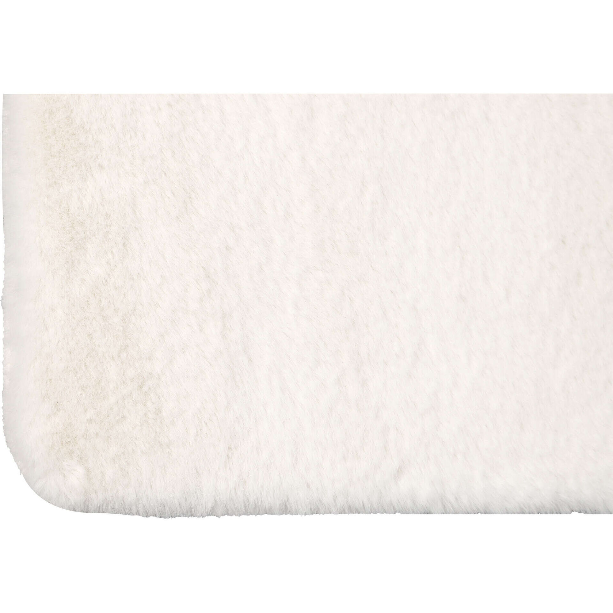 Tapete Pelo 180x120cm Branco Kasa