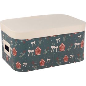 Caixa Cartão Oval 19x38,5x26,5cm Verde