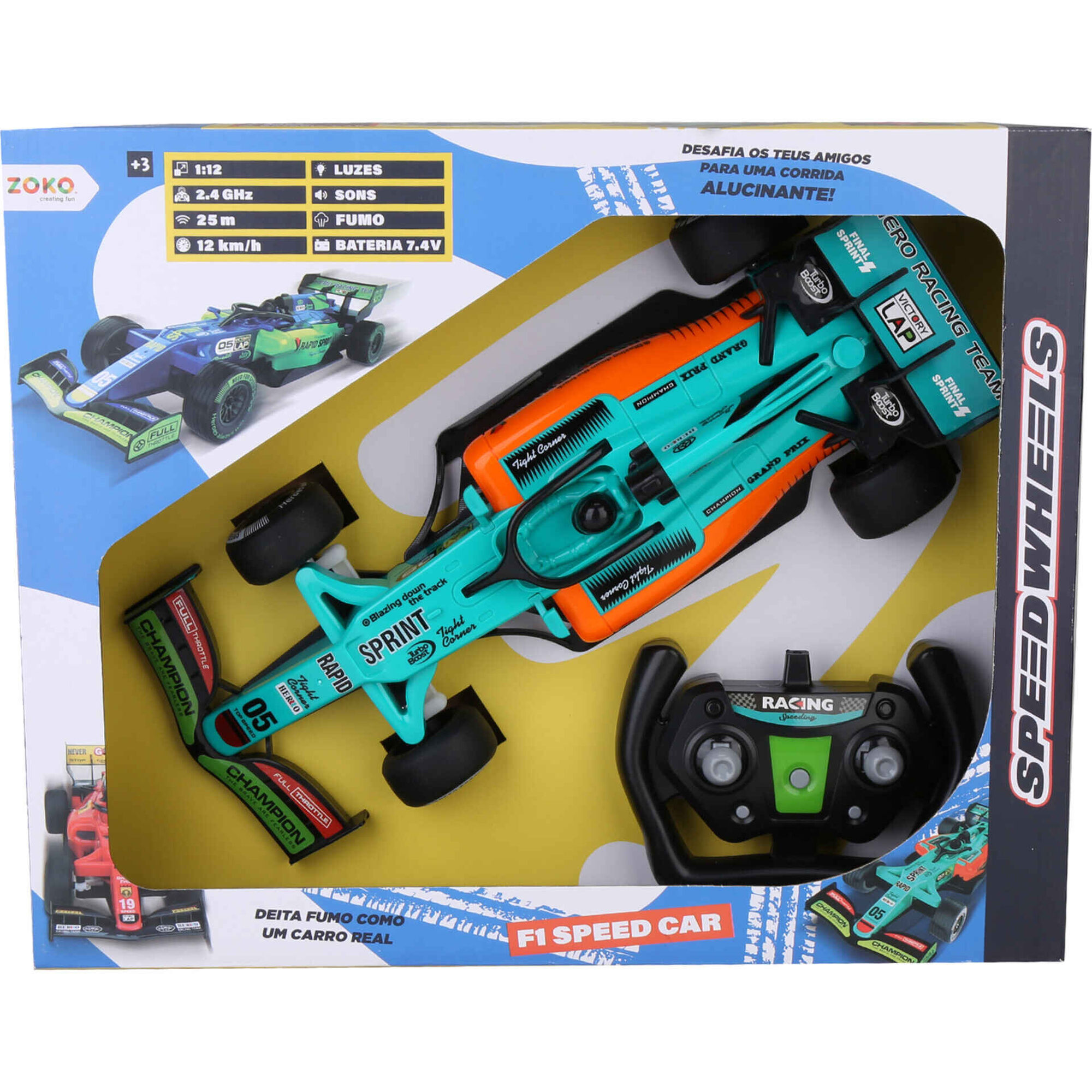 F1 Speed Car 1:12  (vários modelos)