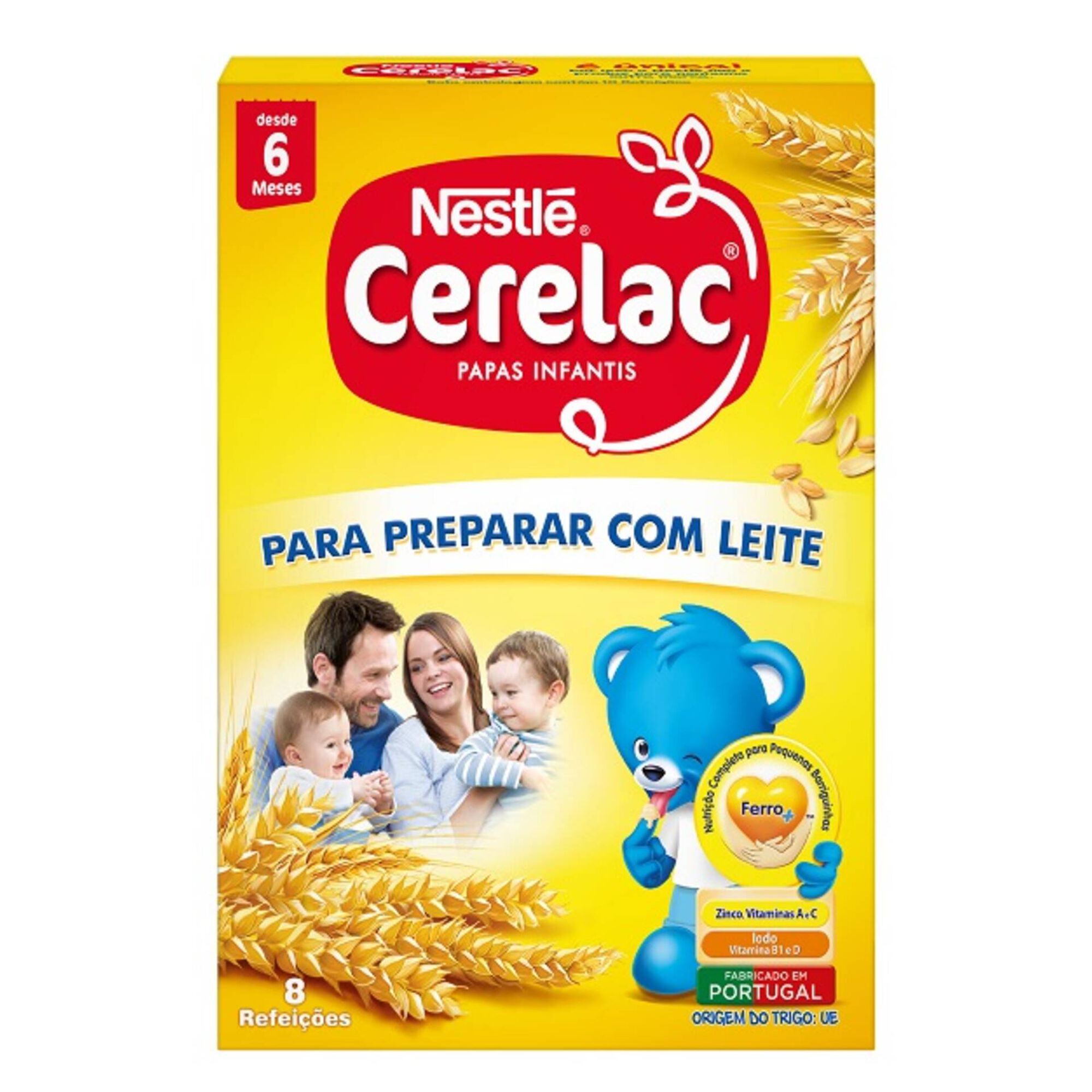 Papa Infantil para Preparar com Leite +6M