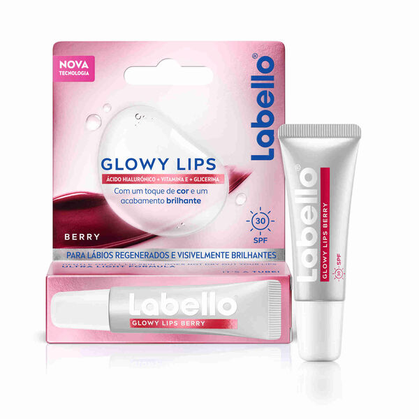 Batom Glowly Lips Berry Labello