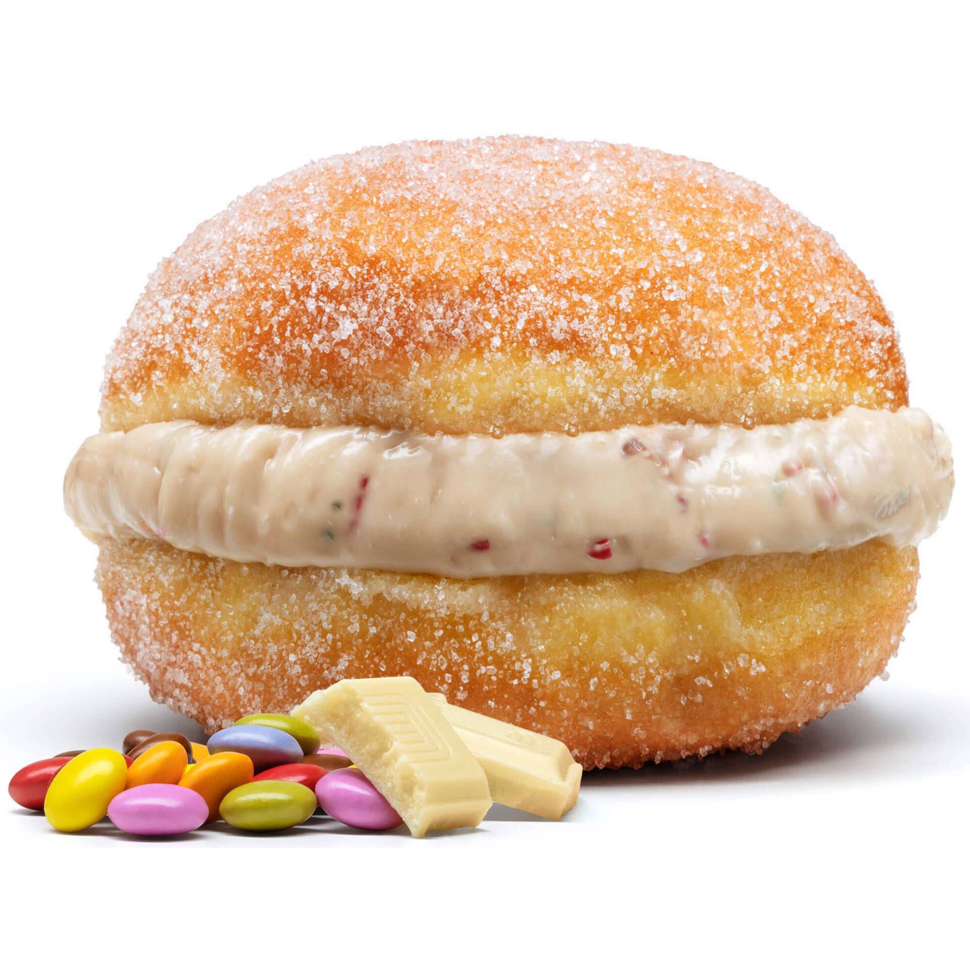 Bola de Berlim com Creme Drageias Bola de Berlim com Creme Drageias