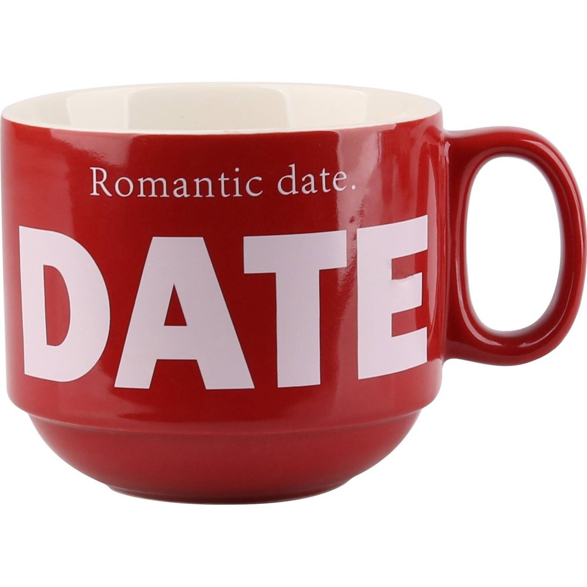 Conjunto 4 Canecas Love Rosa e Vermelho Kasa