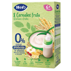 Papa Infantil Farinha Não Láctea 8 Cereais e Fruta +6M Papa Infantil Farinha Não Láctea 8 Cereais e Fruta +6M